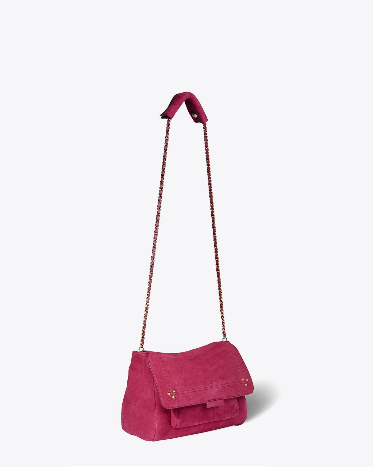 Jérôme Dreyfuss Pré-Collection Lulu M Lambskin Poncé Fuxia  