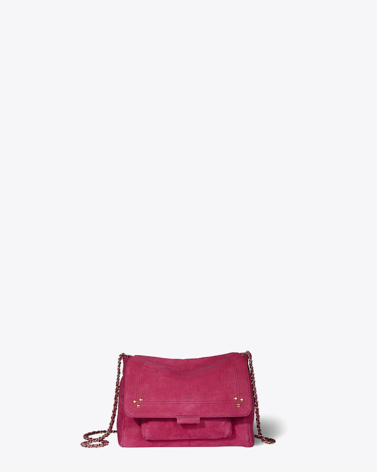 Jérôme Dreyfuss Pré-Collection Lulu M Lambskin Poncé Fuxia  