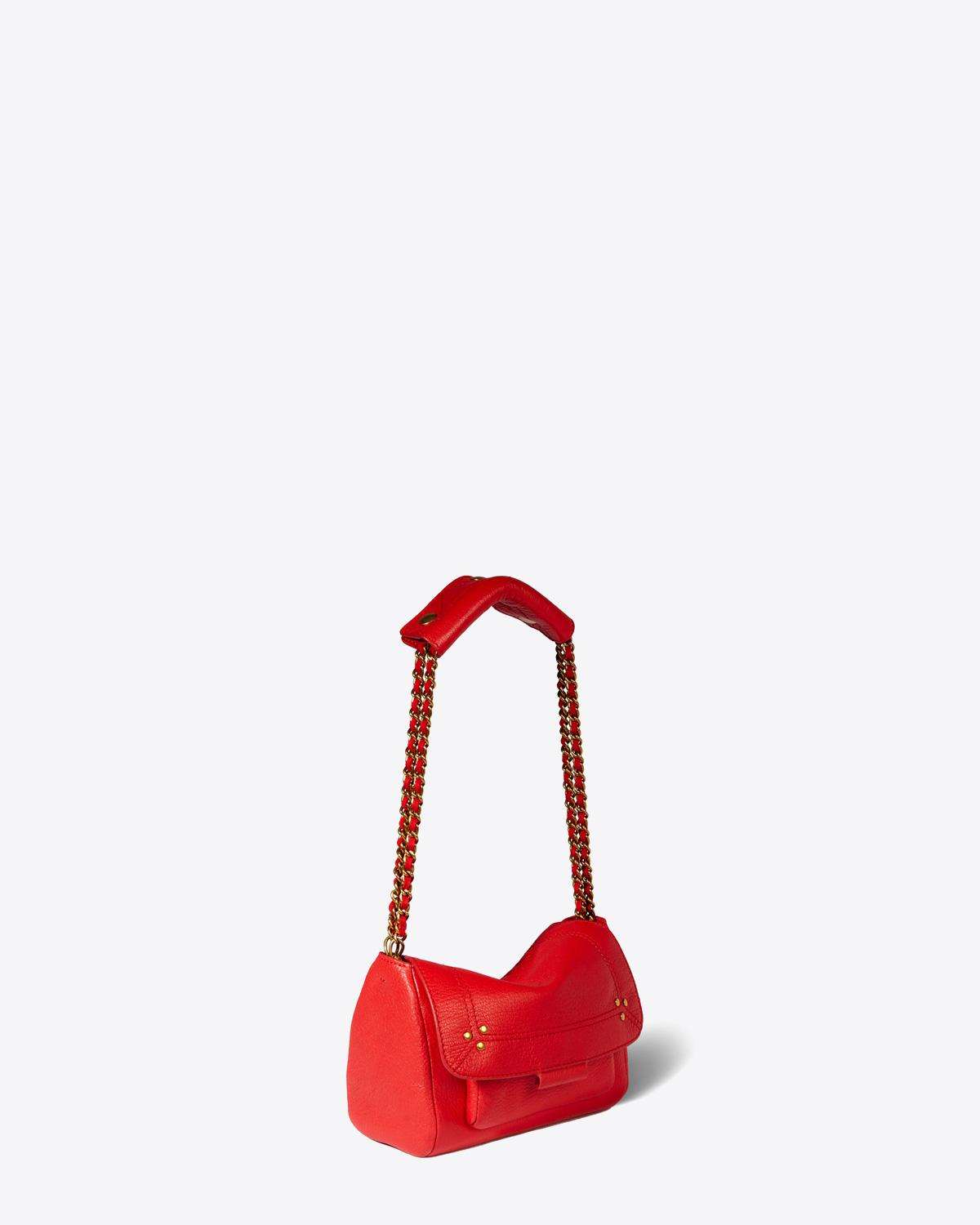 Jérôme Dreyfuss Pré-Collection Lulu S Goatskin Rouge  