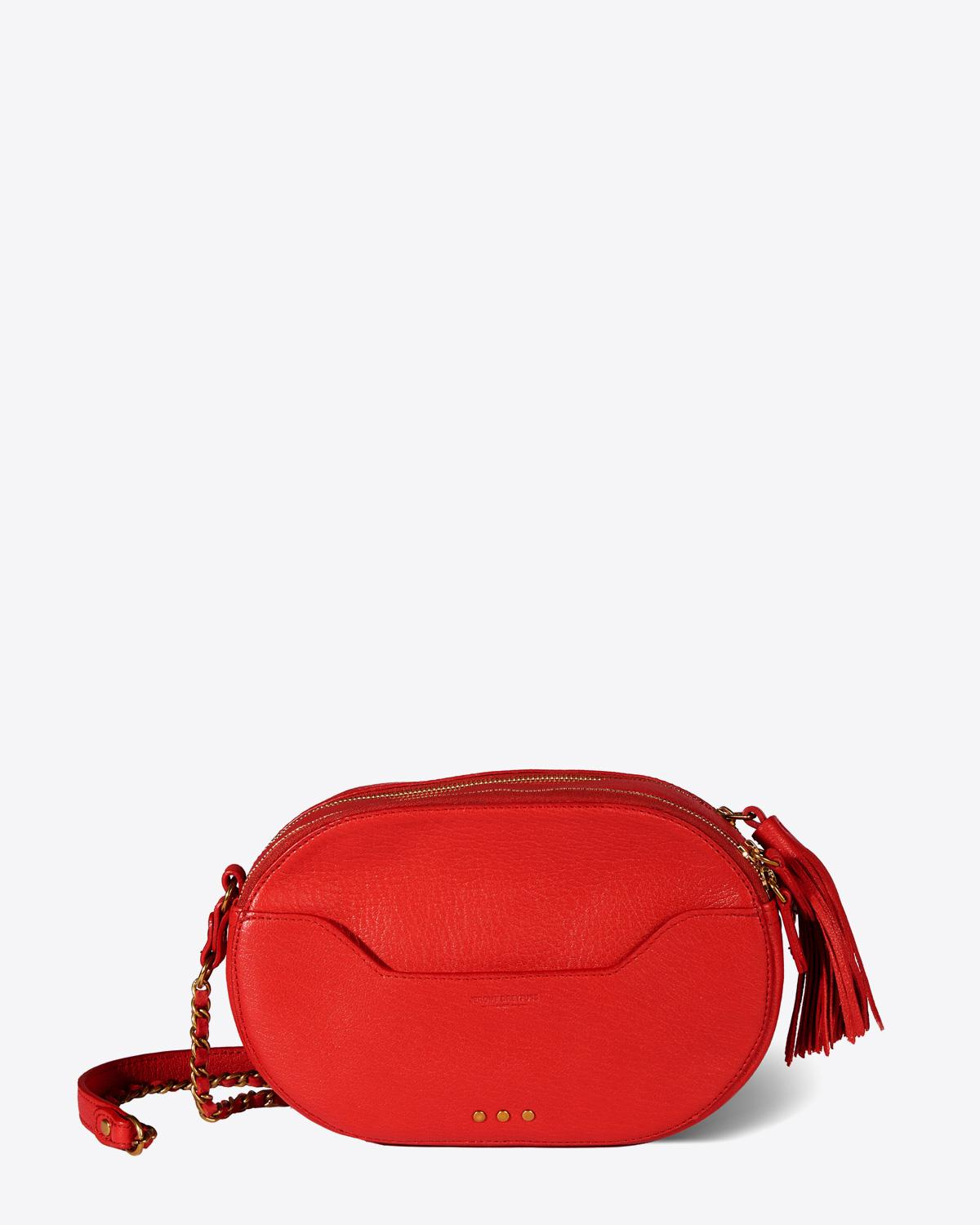 Jérôme Dreyfuss Pré-Collection Marc Goatskin Rouge  