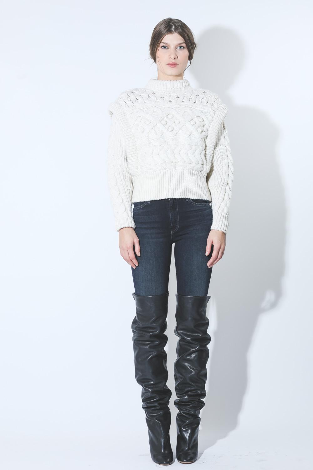 Mother Denim Pré-Collection High Waisted Looker - Coffee Tea or Me  