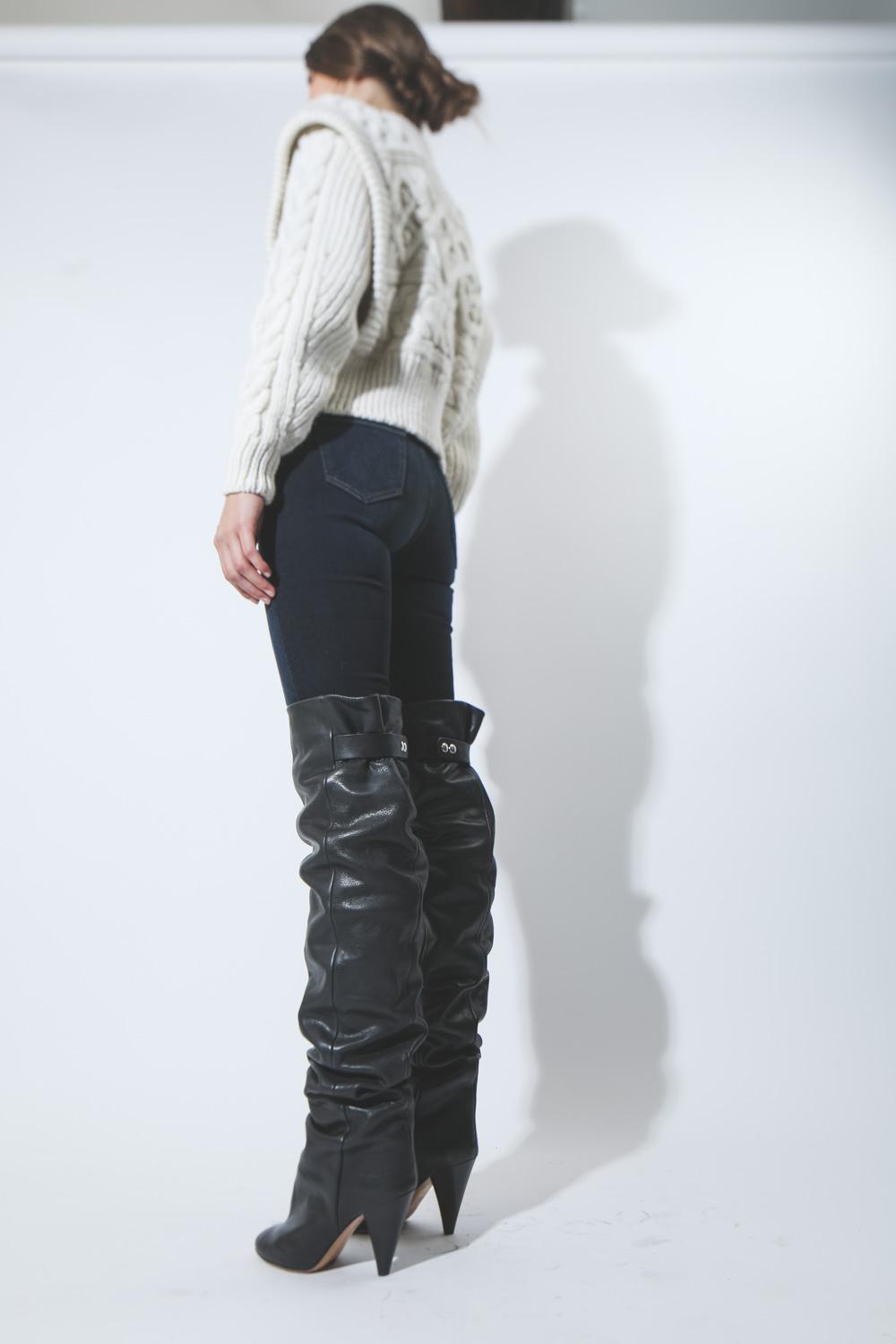 Mother Denim Pré-Collection High Waisted Looker - Coffee Tea or Me  