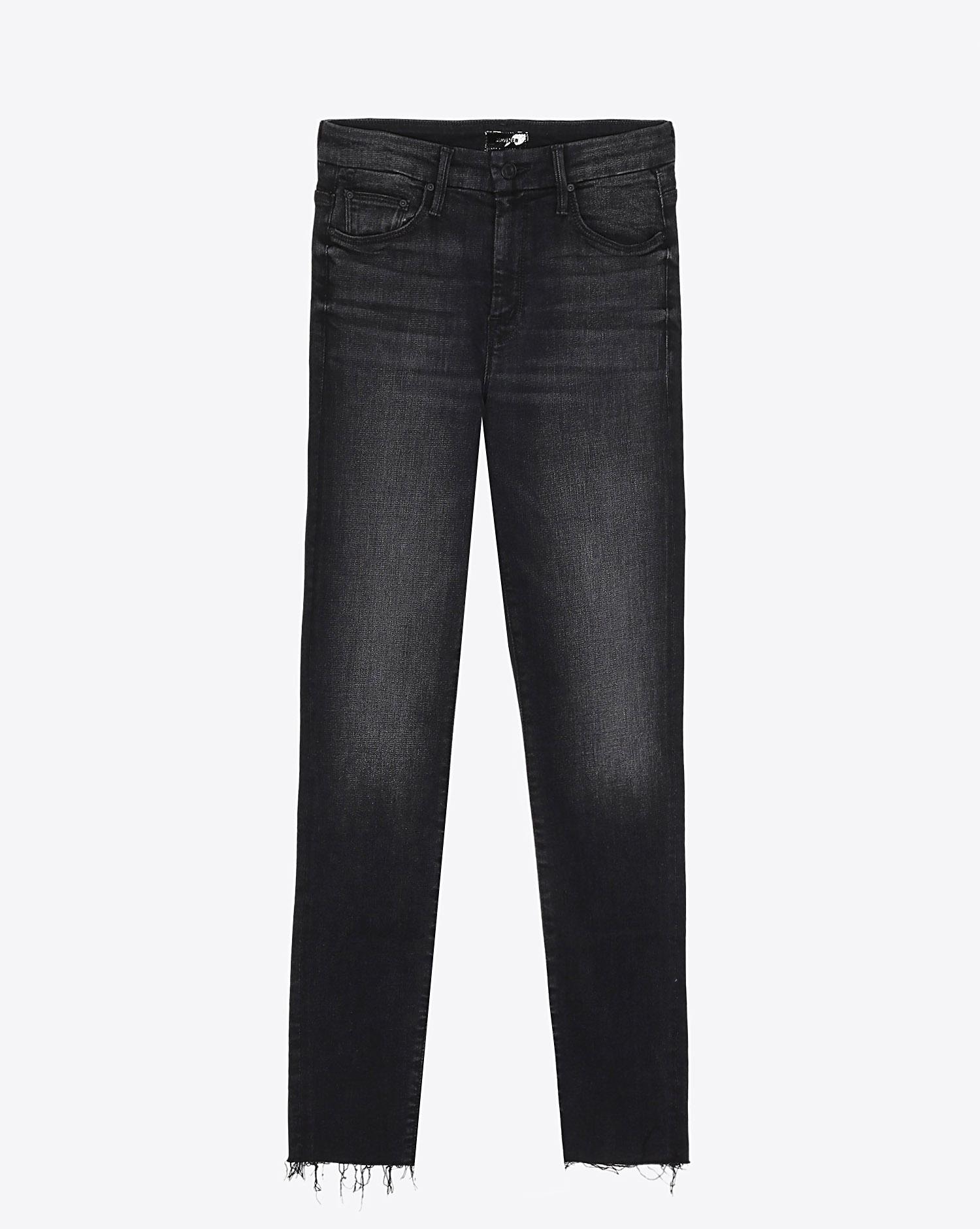 Mother Denim Pré-Collection High Waisted Looker Ankle Fray- Night Hawk   