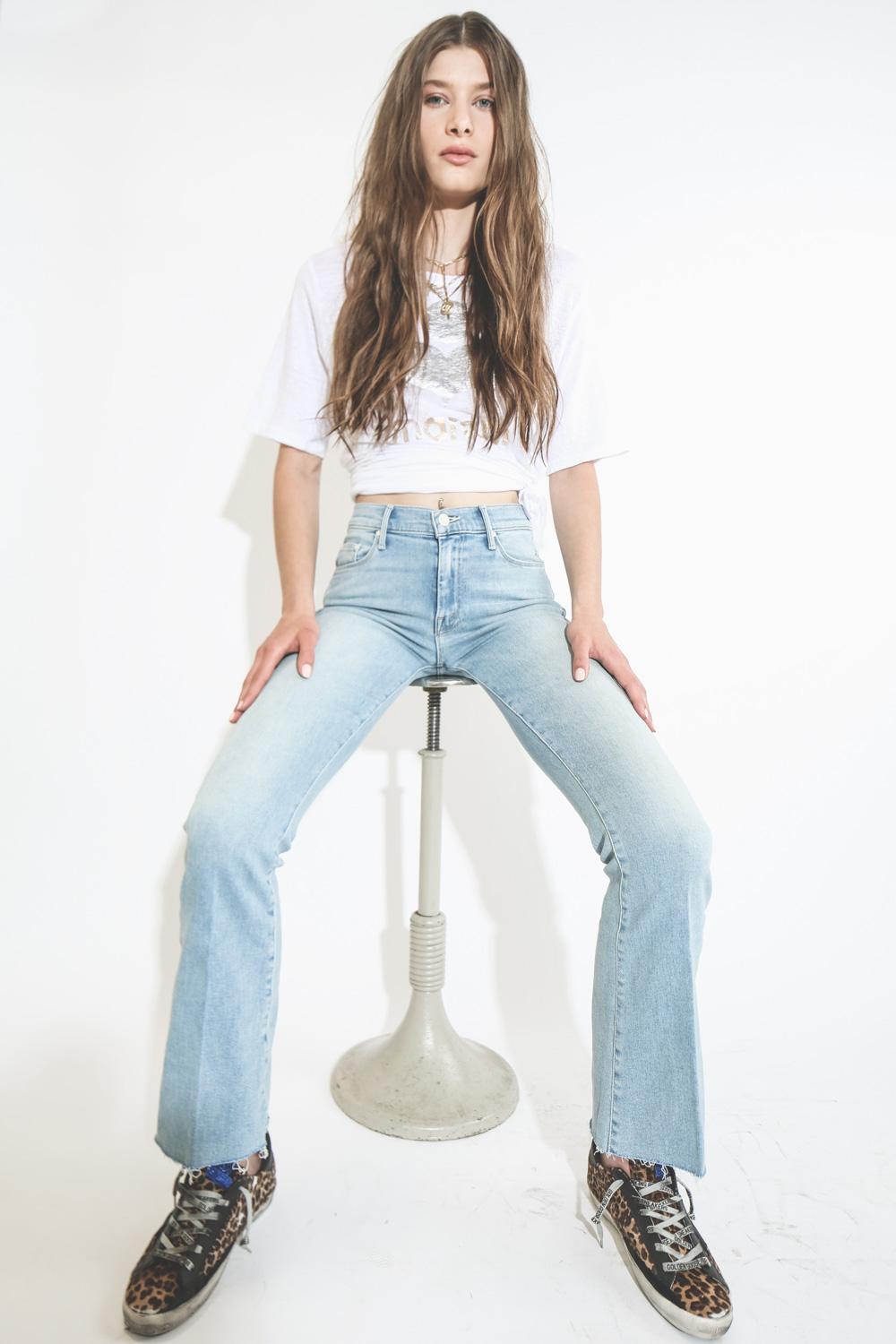Mother Denim The Weekender Fray Jean - Swimming Pool Sunday  