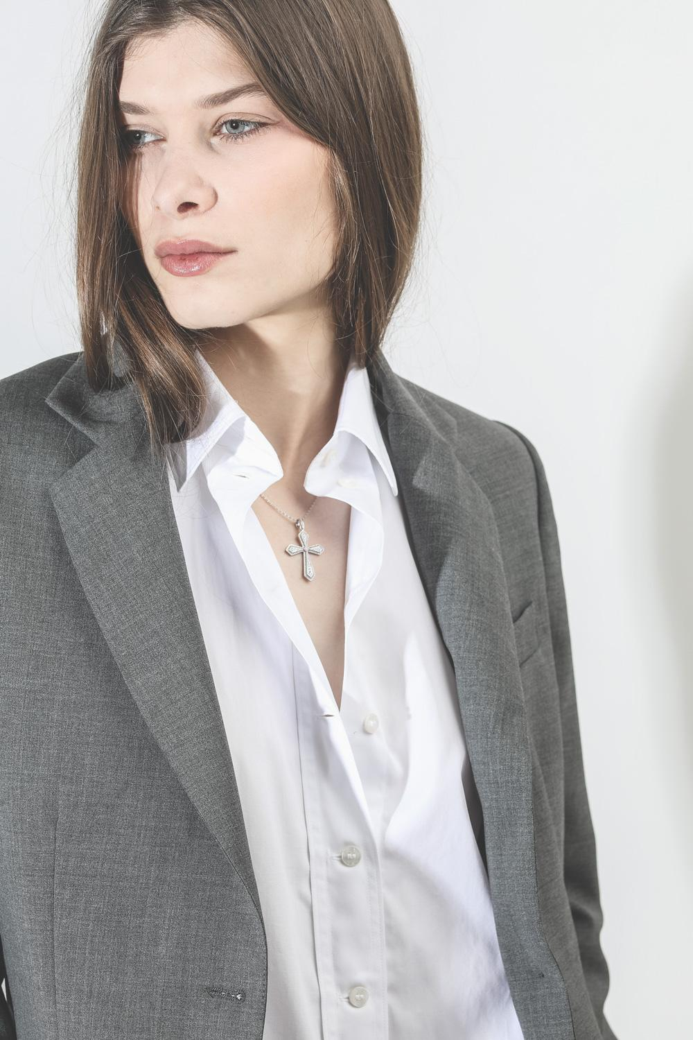 Nine in the Morning Blazer Bella - Grey Melange  