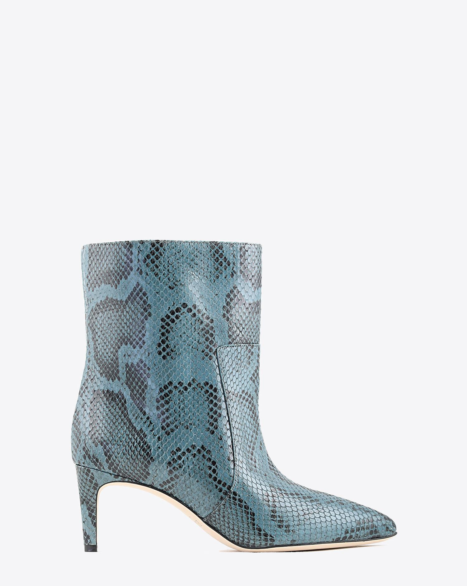 Paris Texas Pré-Collection Boots effet Serpent - Grigio Azzurro  