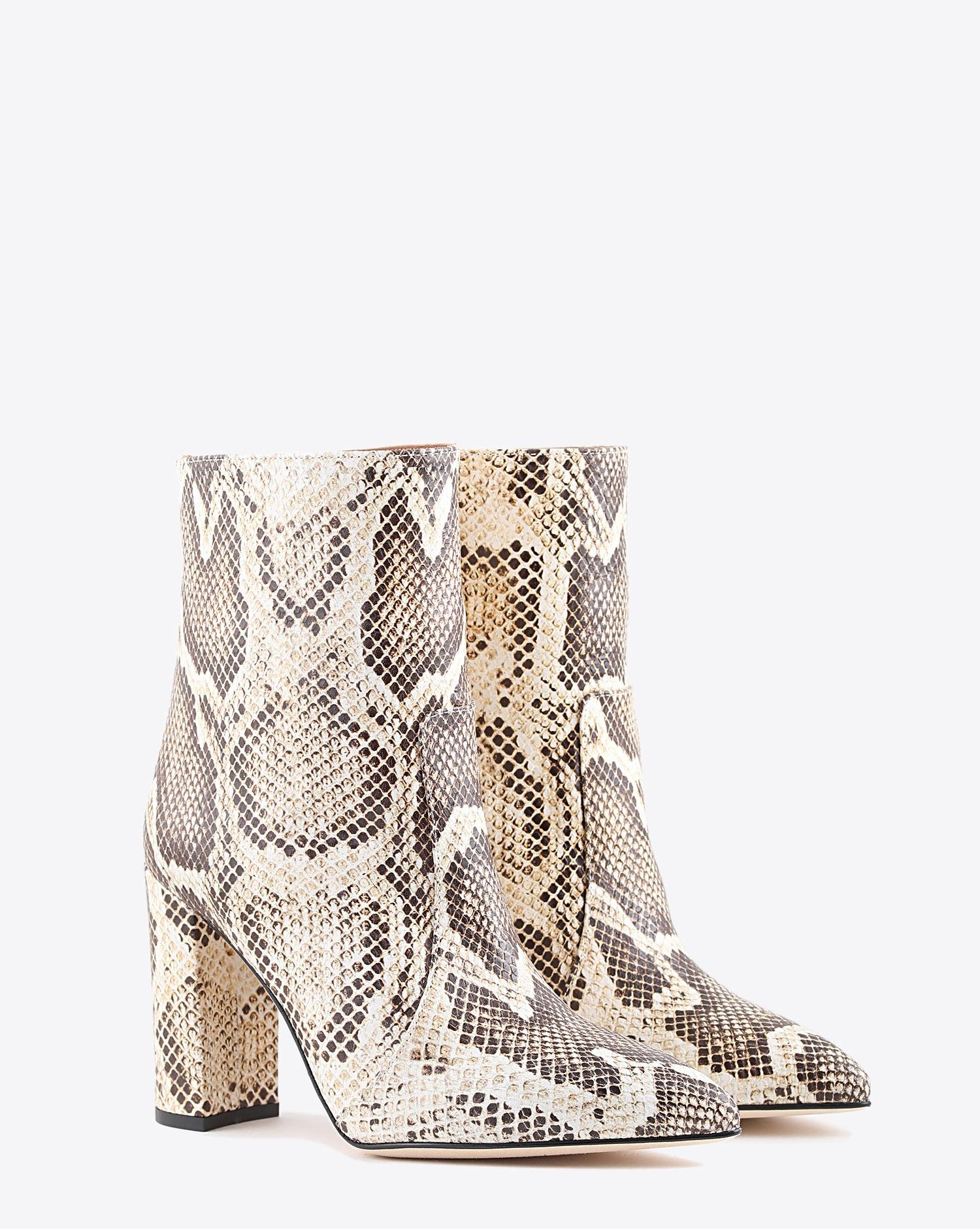 Paris Texas Pré-Collection Bottines Imprimé Serpent - Seppia  