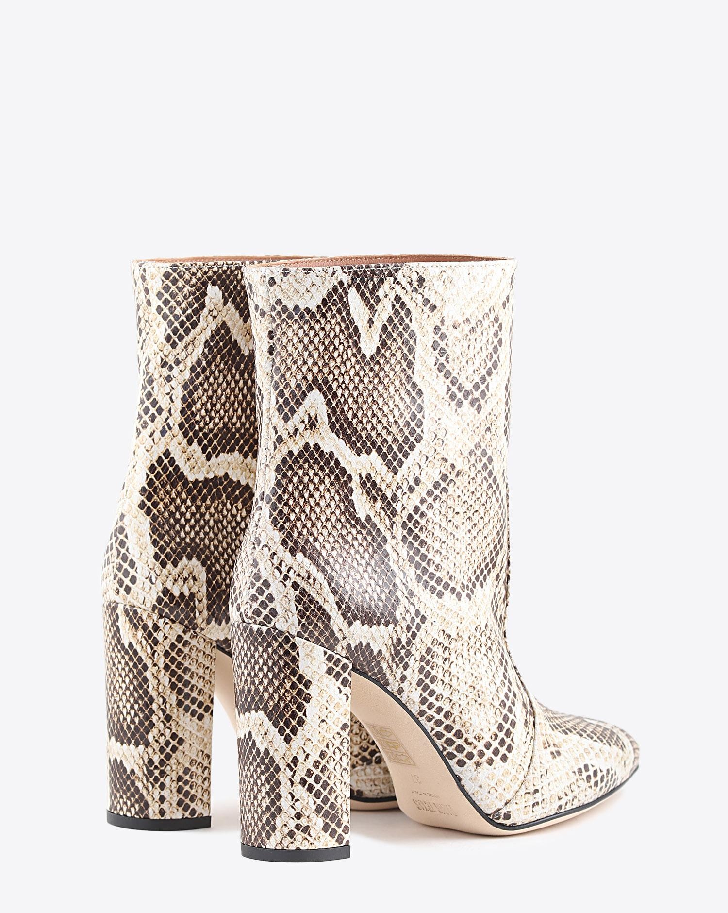 Paris Texas Pré-Collection Bottines Imprimé Serpent - Seppia  