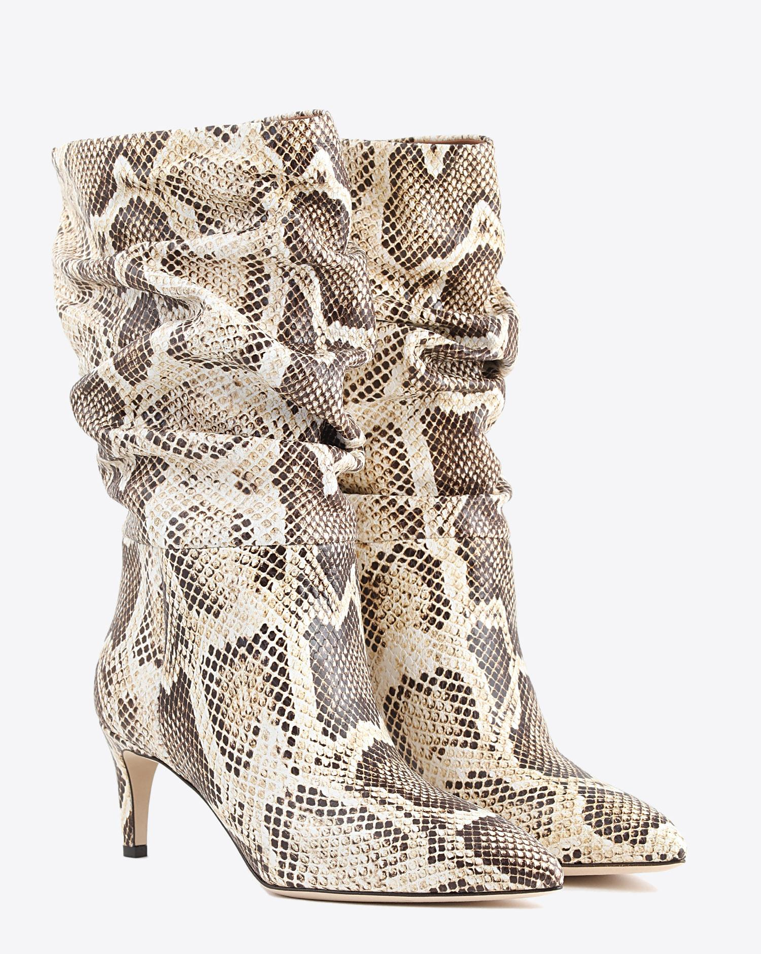 Paris Texas Pré-Collection Slouchy boot effet Serpent - Seppia  