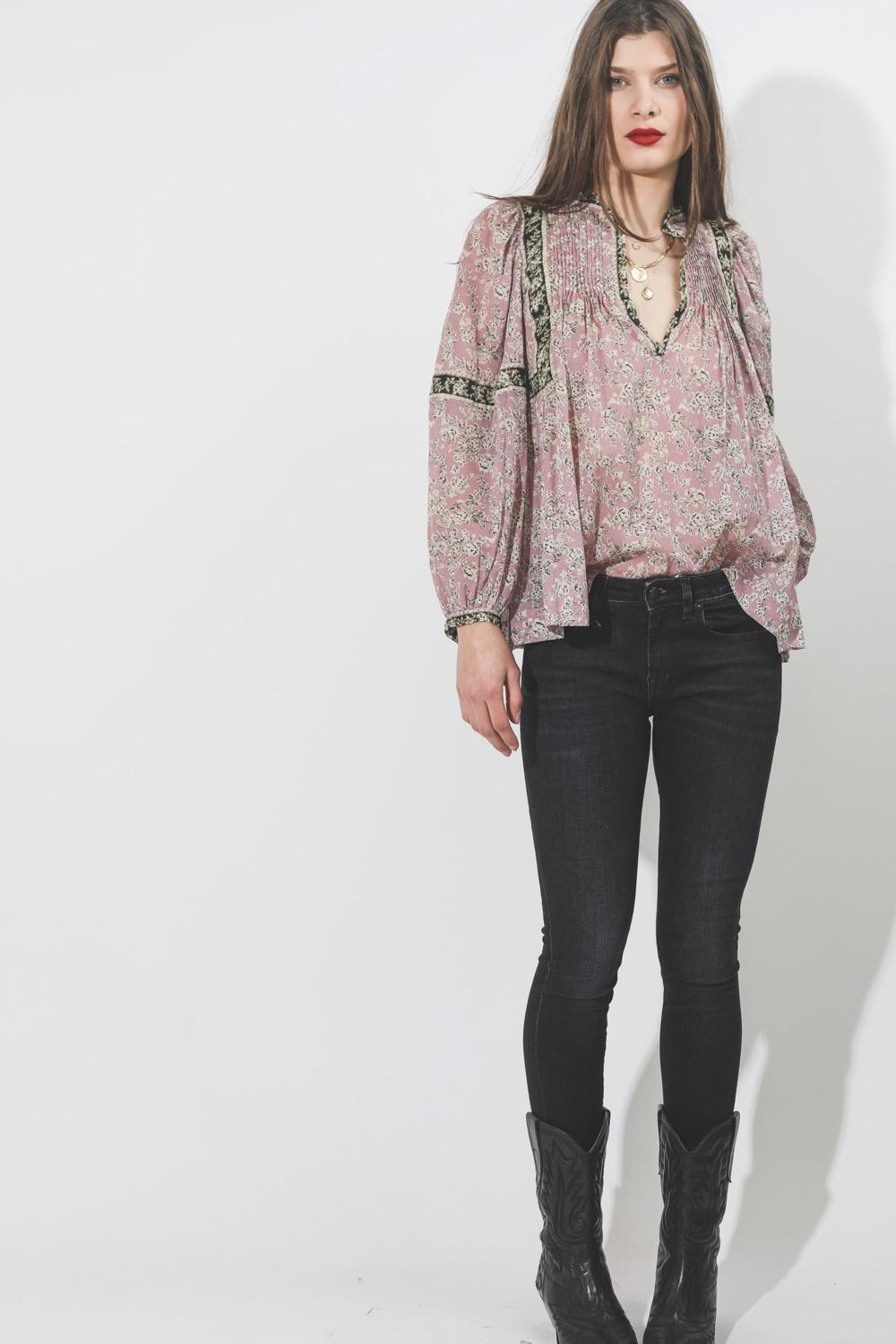 R13 Denim Collection Kate Skinny - Dark Moon  