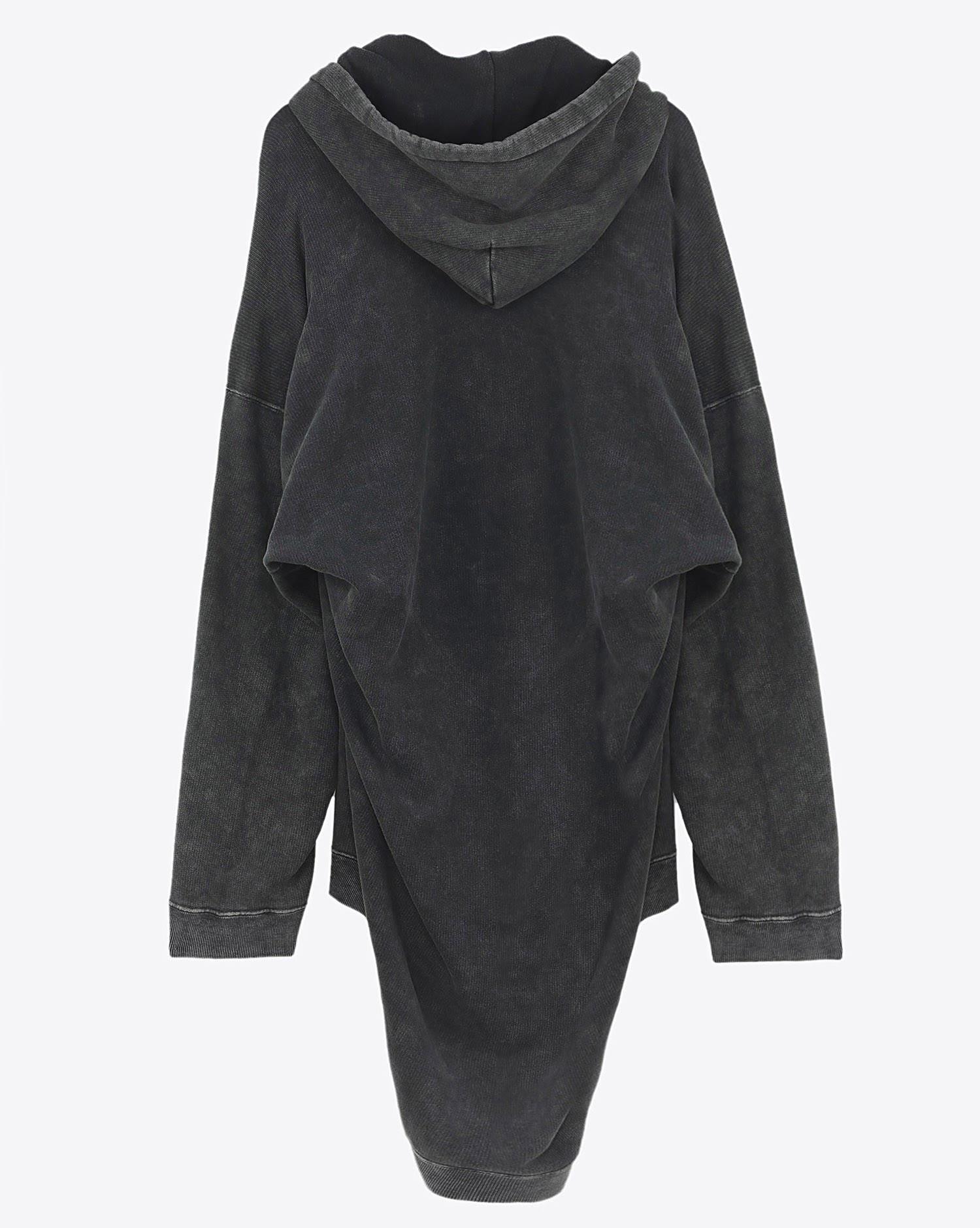 R13 Denim Collection Slouch Hoodie - Acid Black  
