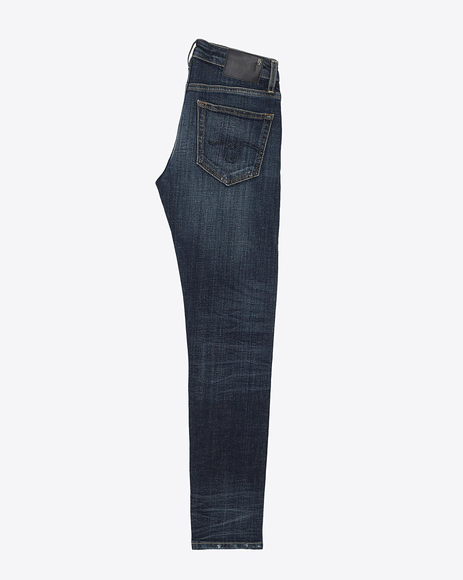 R13 Denim Permanent  Biker Boy - Howell Indigo  