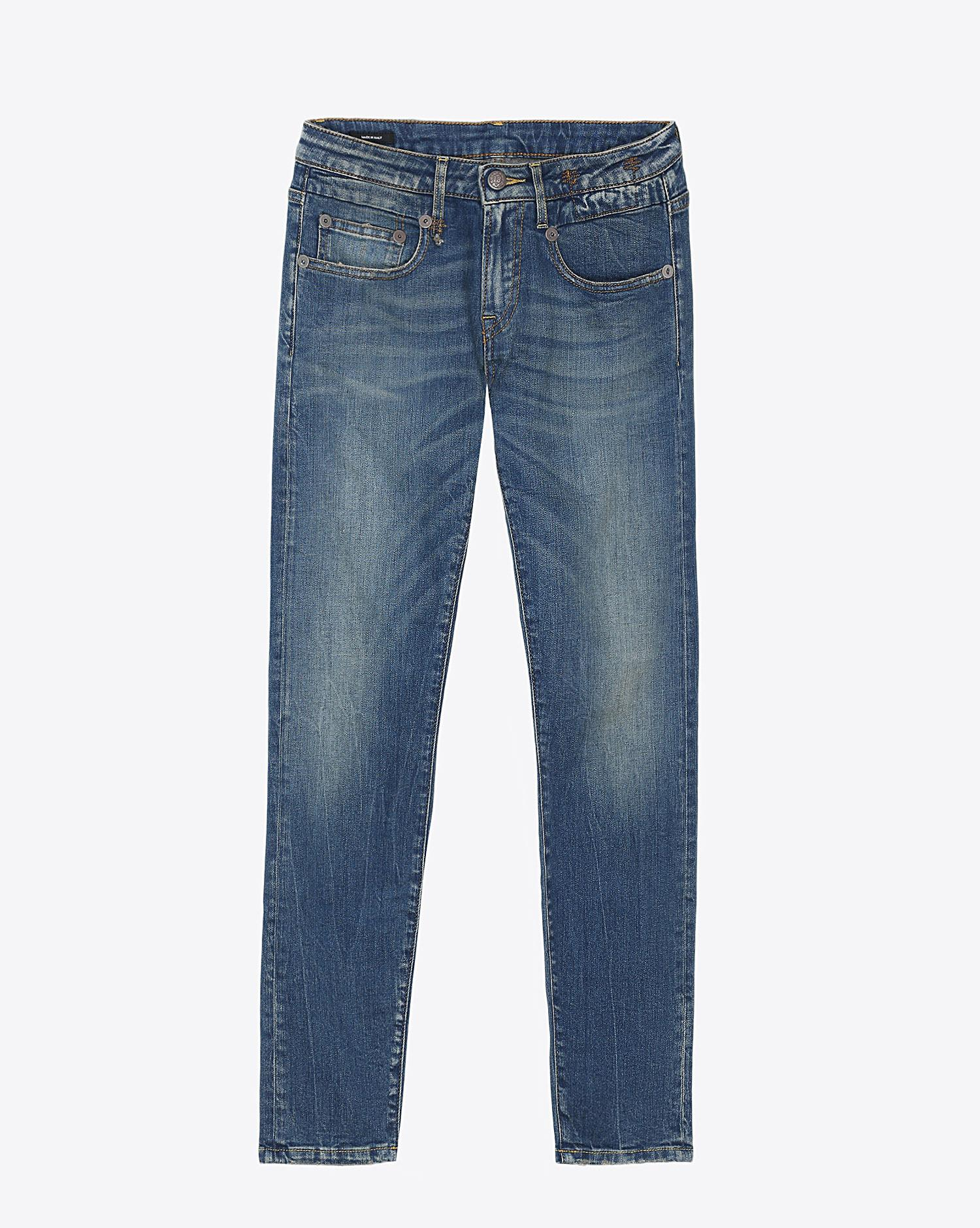 R13 Denim Permanent  Boy Skinny - Kinsley Stretch  