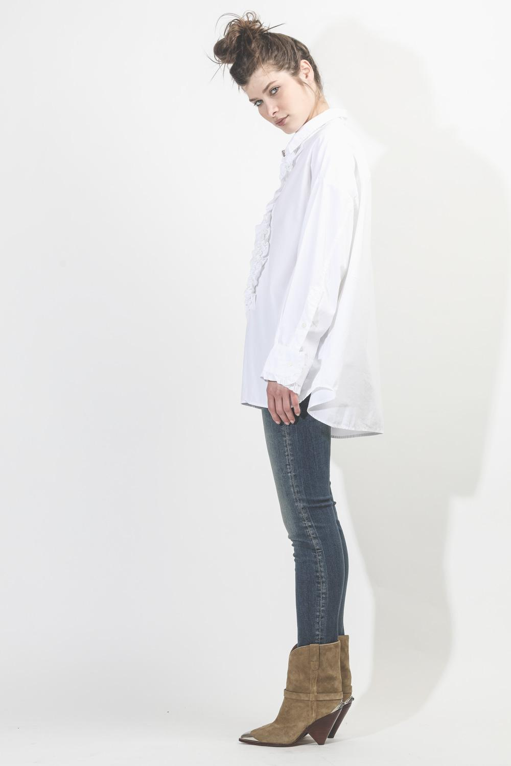R13 Denim Permanent  Boy Skinny - Kinsley Stretch  