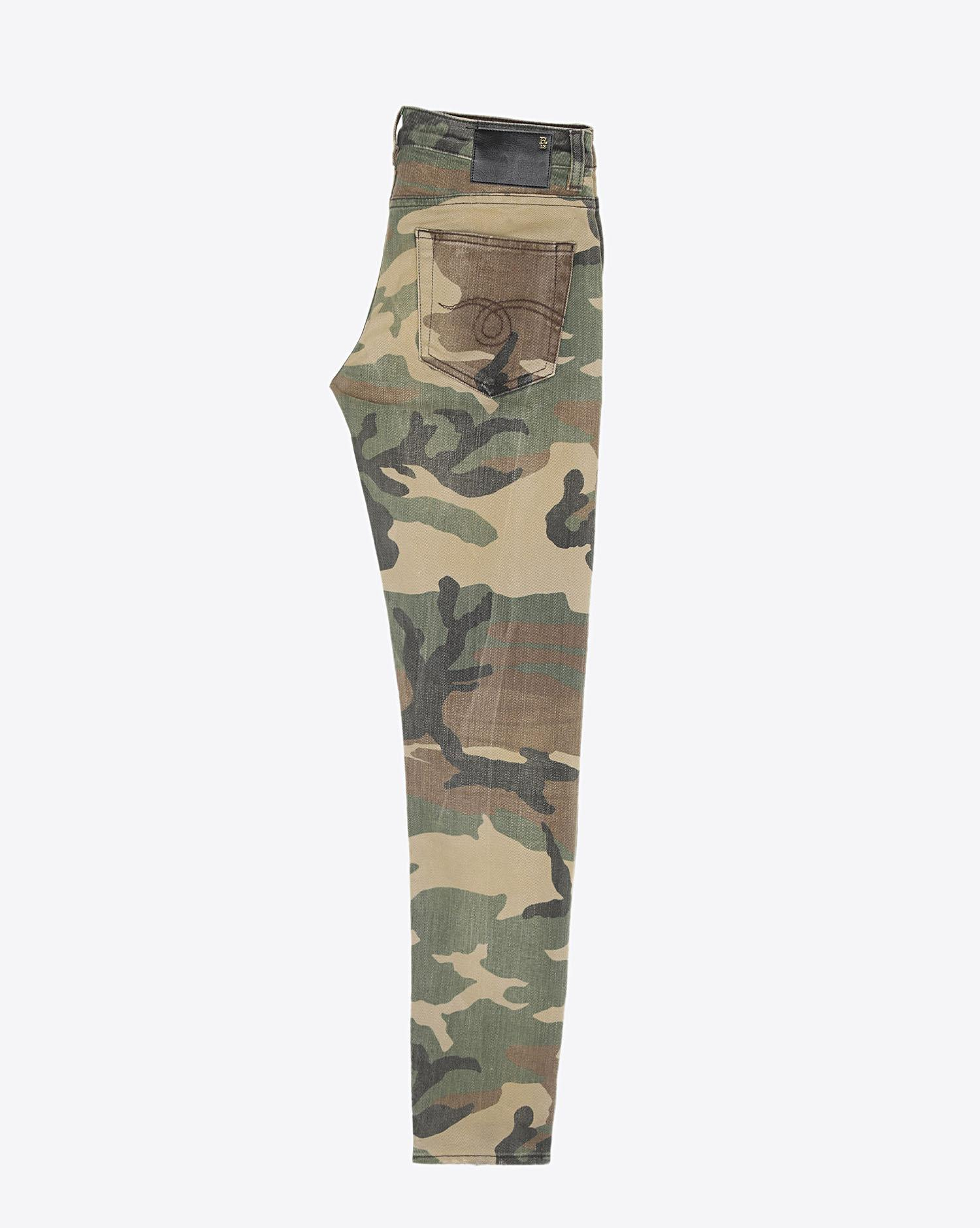 R13 Denim Pré-Collection Boy Skinny - Beige Camo  