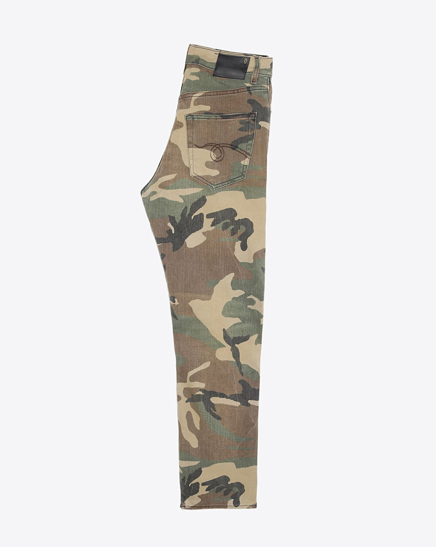 R13 Denim Pré-Collection Boyfriend Jean - Beige Camo  