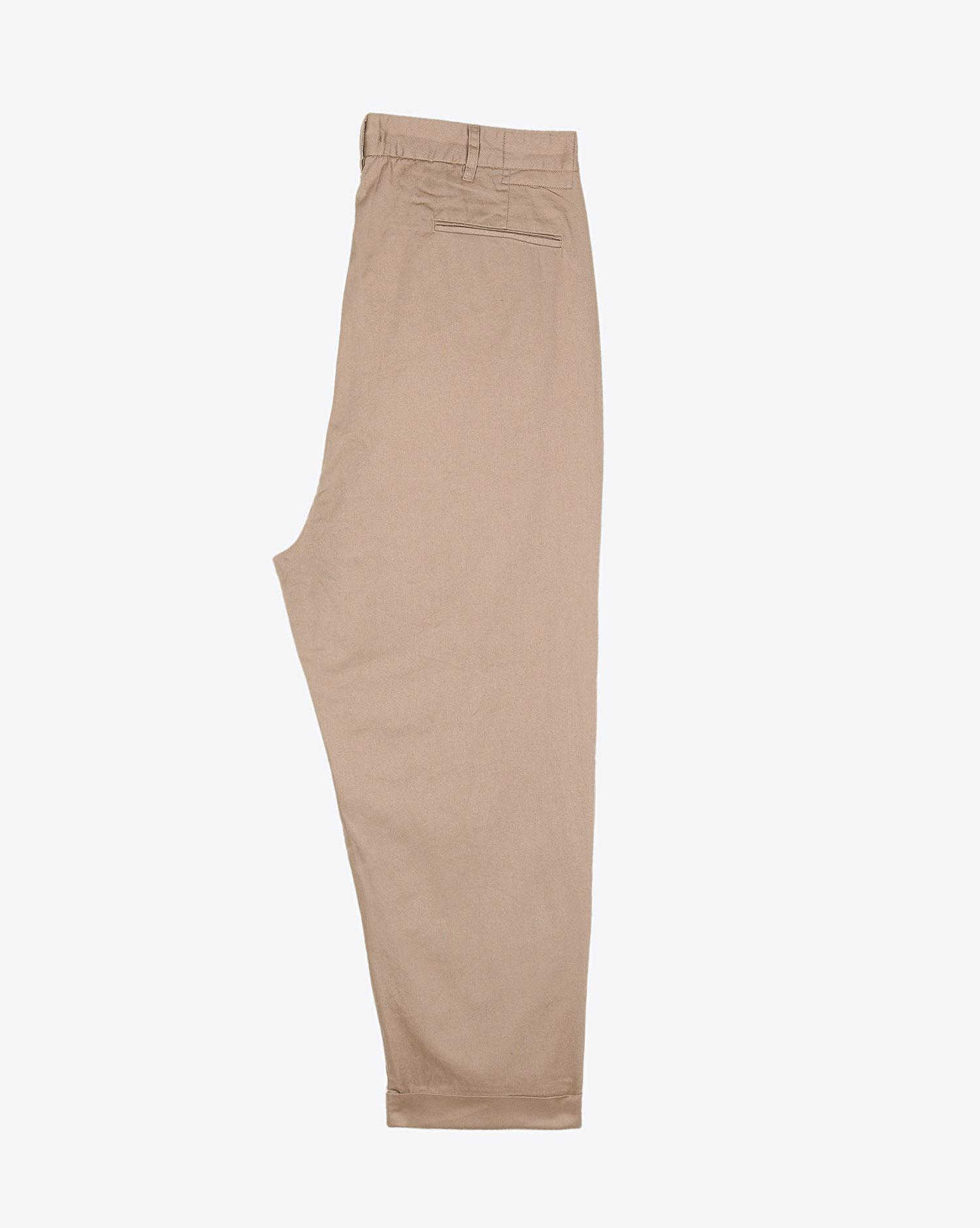 R13 Denim Pré-Collection Cropped Triple-Pleat Crossover - Beige 