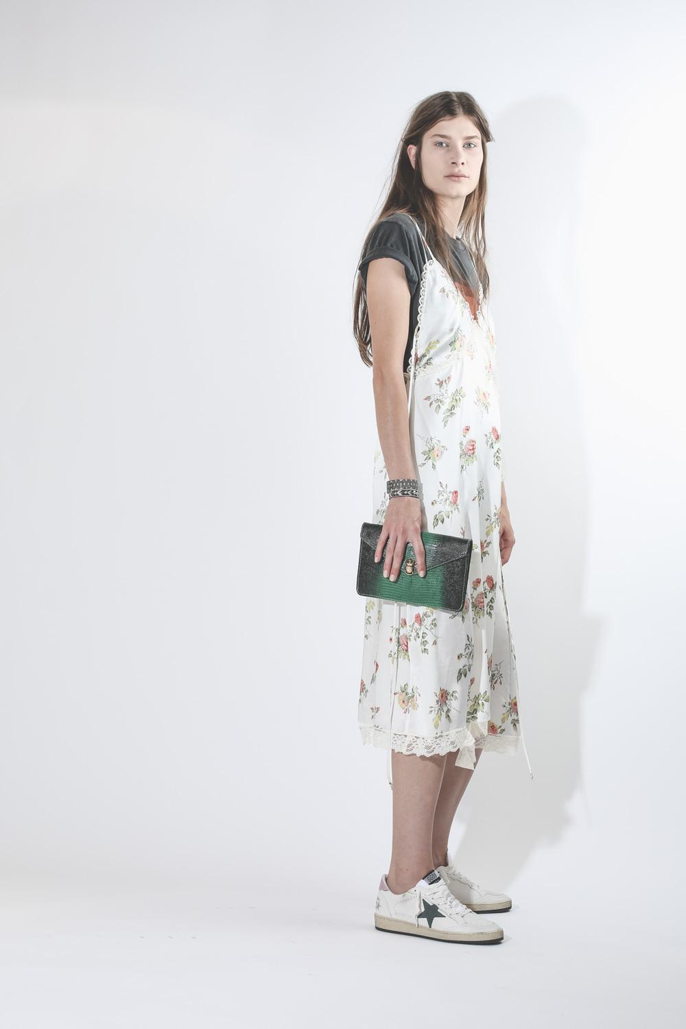 R13 Denim Pré-Collection Deconstructed Slip - Ivory Floral  