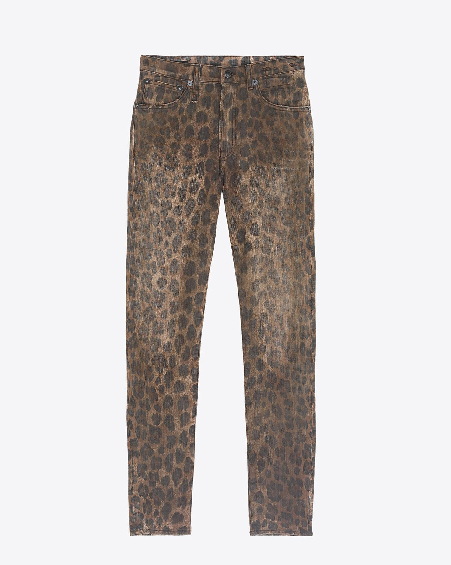 R13 Denim Pr Collection High Rise Skinny Leopard pour Femme