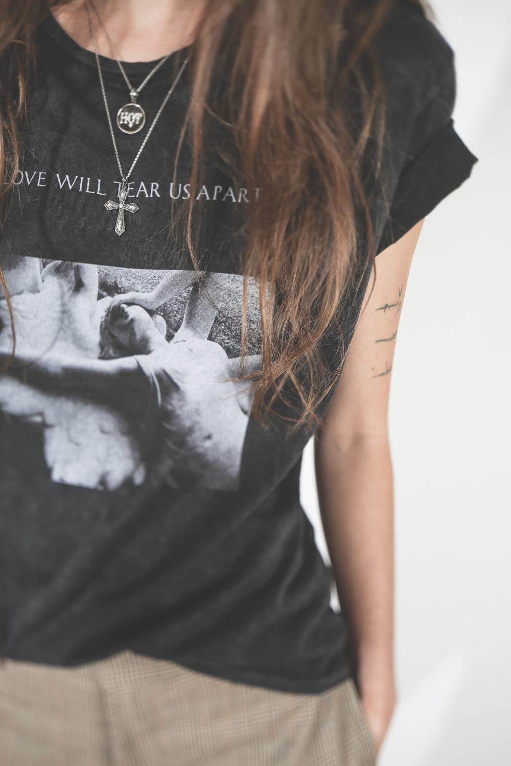 R13 Denim Pré-Collection Joy Division Boy T - Acid Black  
