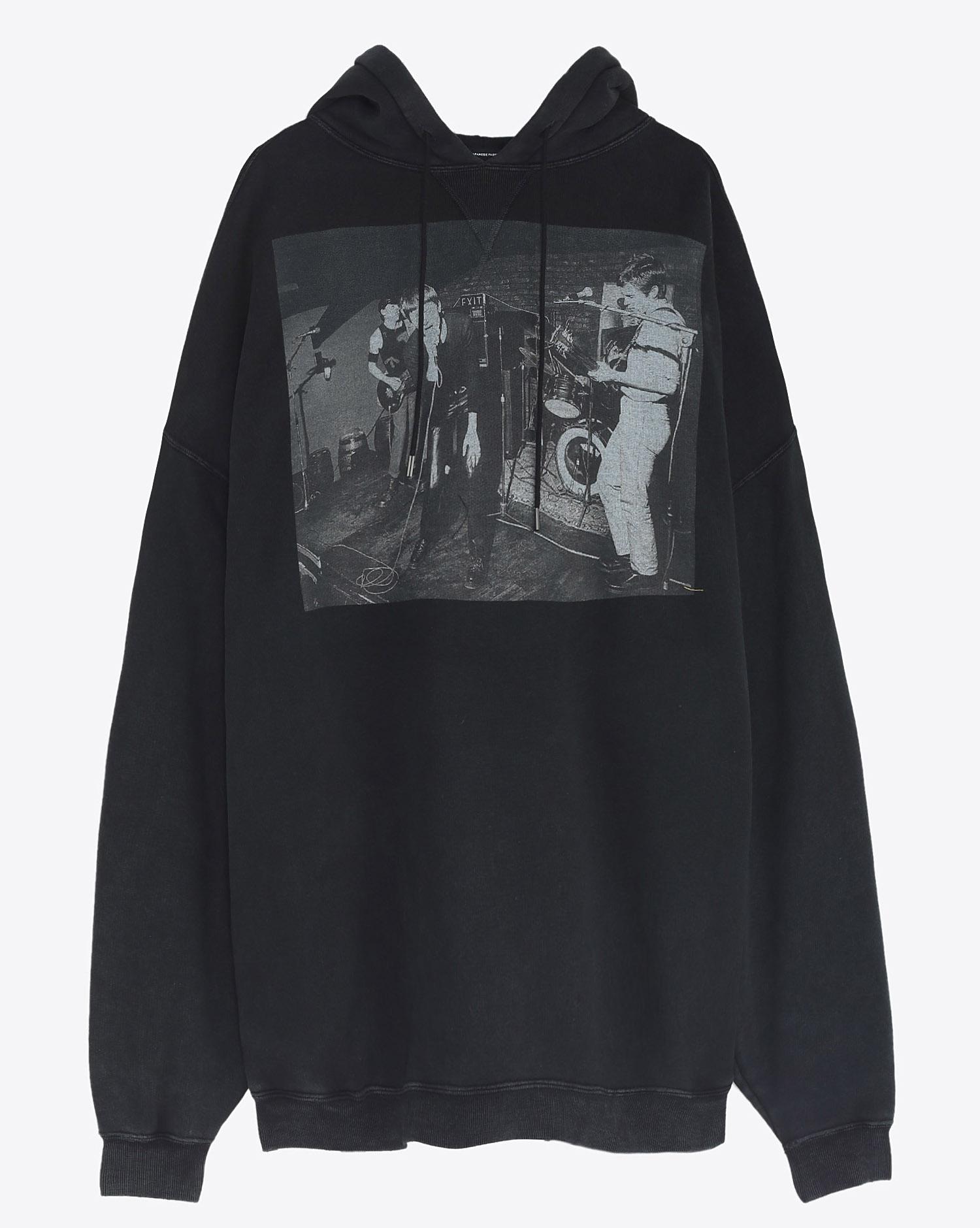 R13 Denim Pré-Collection Joy Division Warsaw Hoodie - Acid Black  