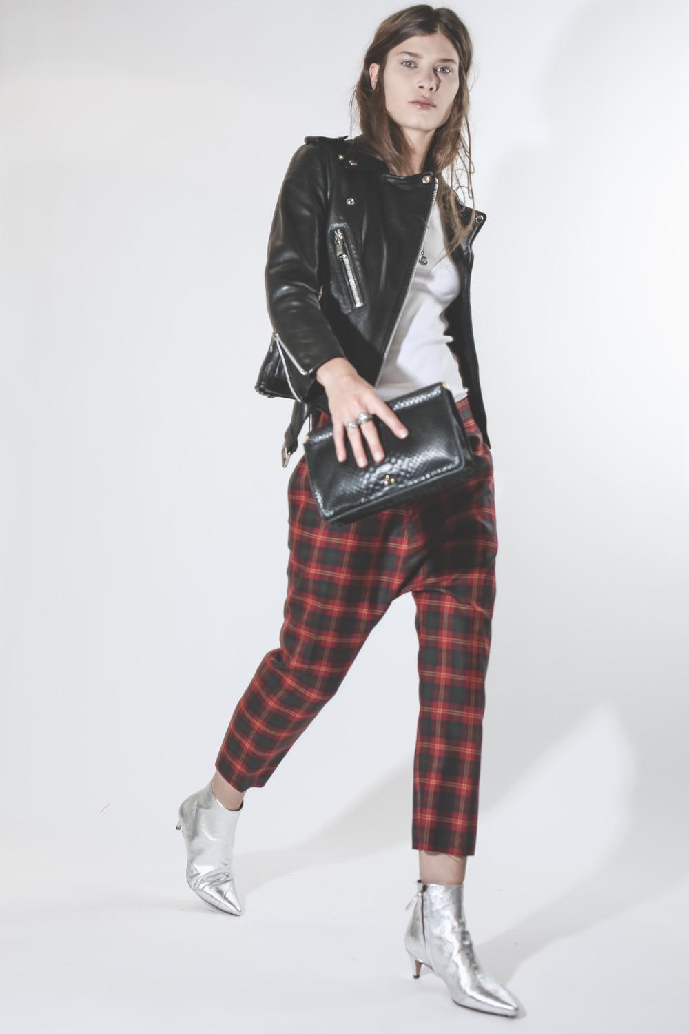 R13 Denim Pré-Collection Tailored Drop Trouser - Red Tartan  