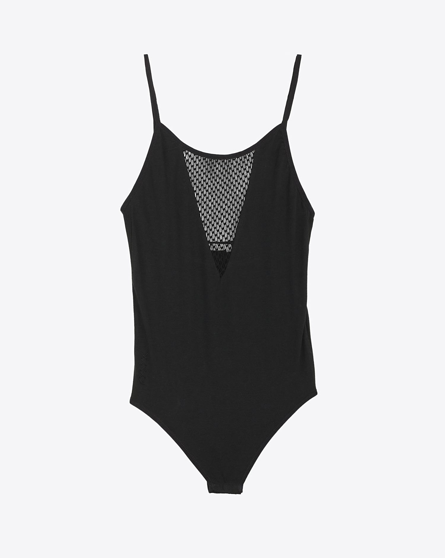 Ragdoll LA Bodysuit With Mesh - Black  