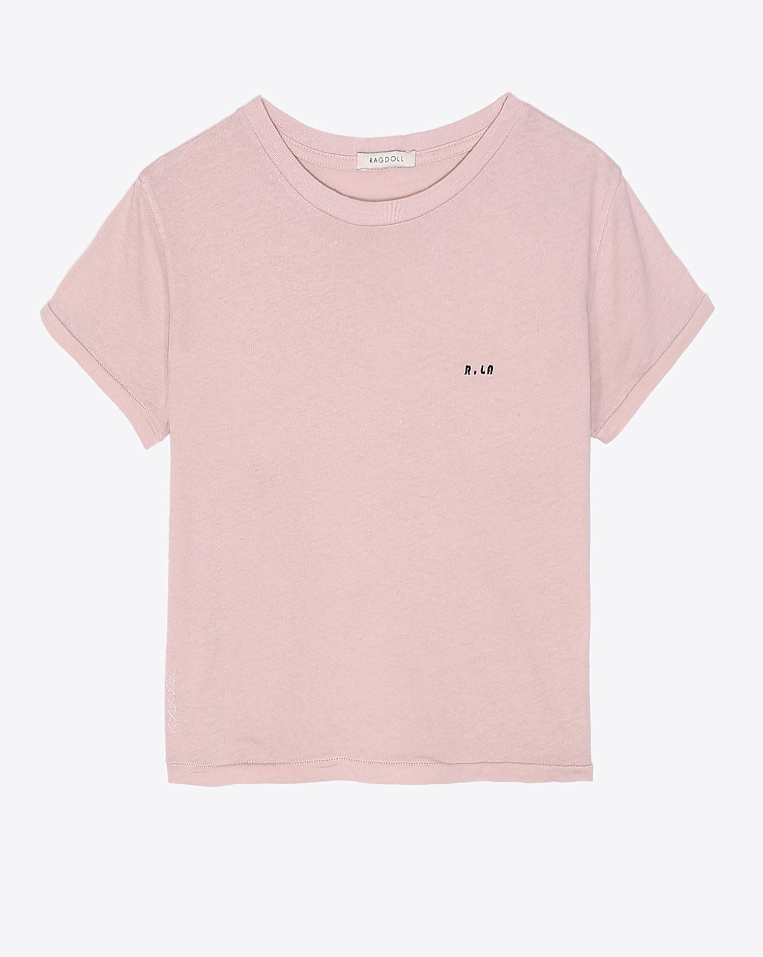 Ragdoll LA Cropped Tee Faded Pink   