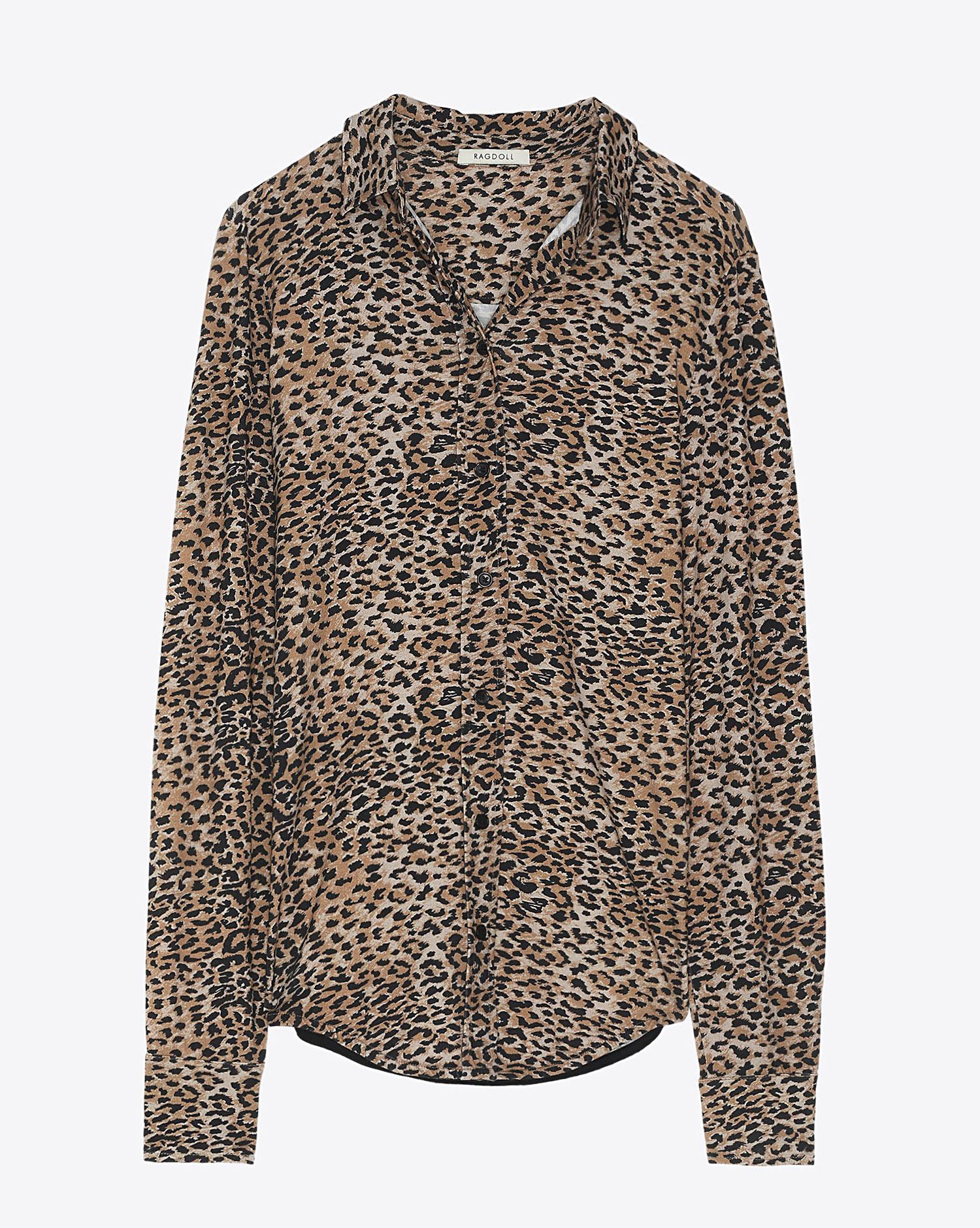 Ragdoll LA Leopard Blouse - Brown Leopard  