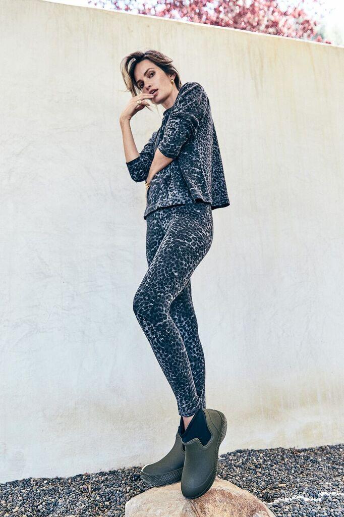 Ragdoll LA Long Sleeve Tee Anthracite Leopard   