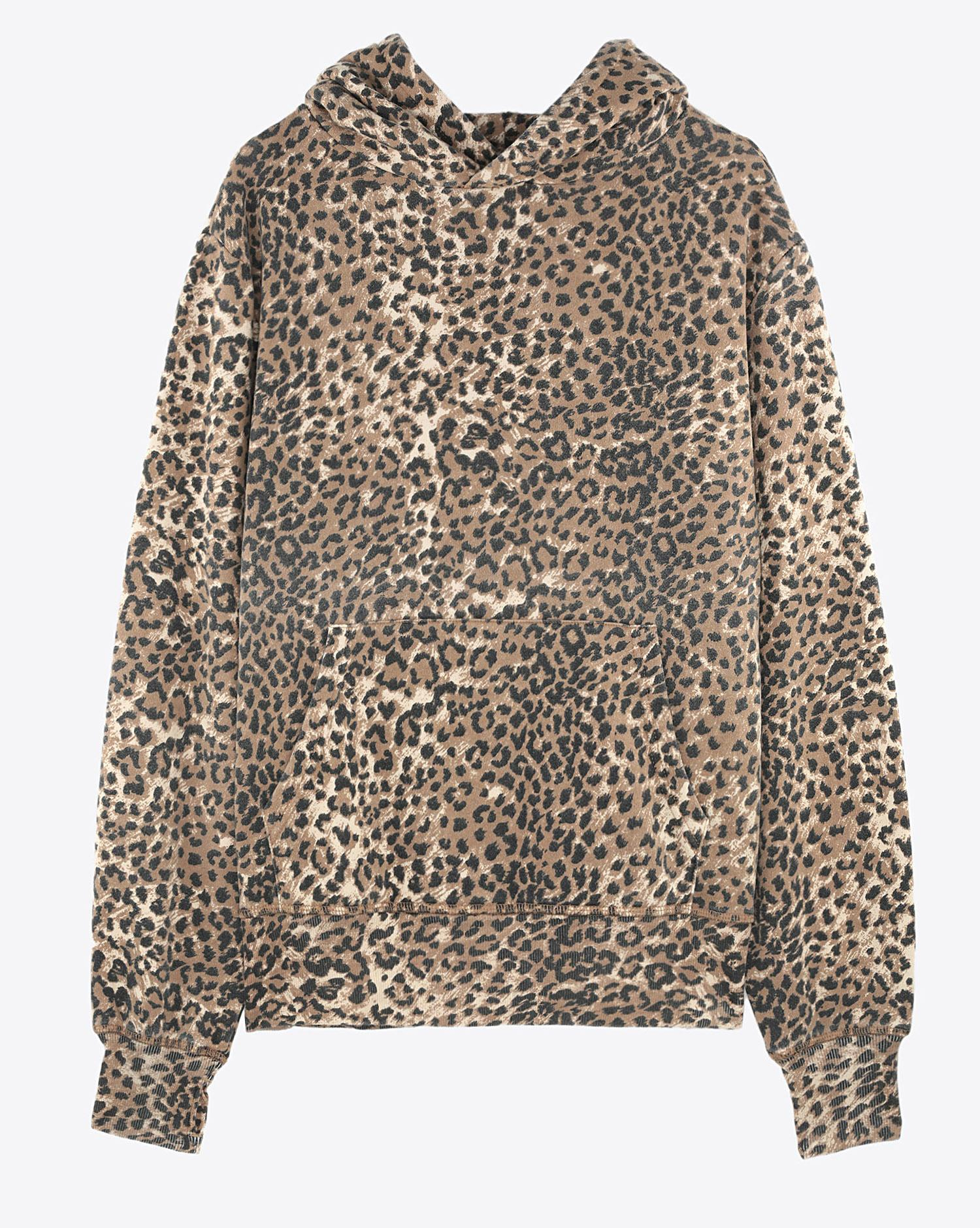 Hoodie leopard top