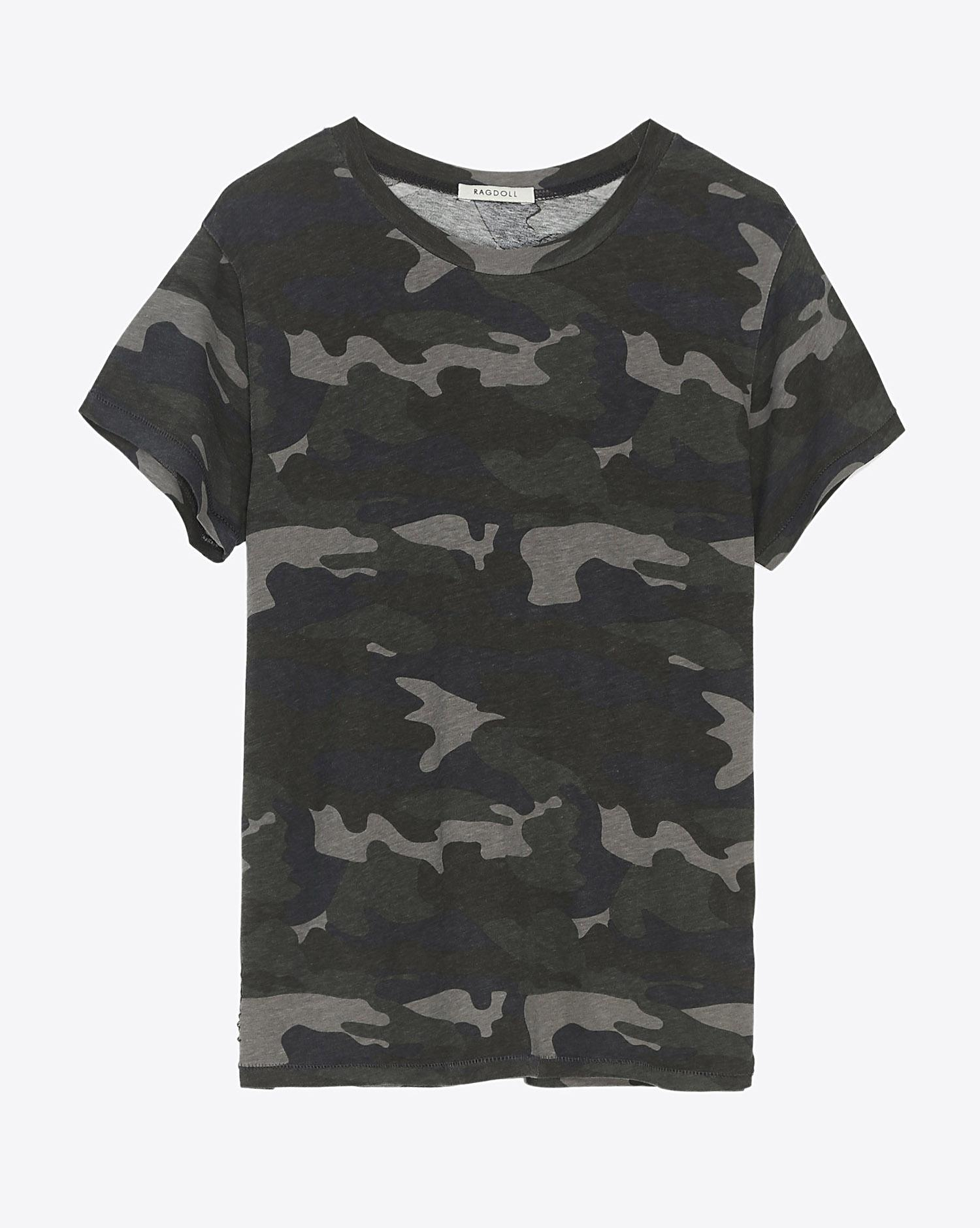 Ragdoll LA Vintage Tee - Camo Army  