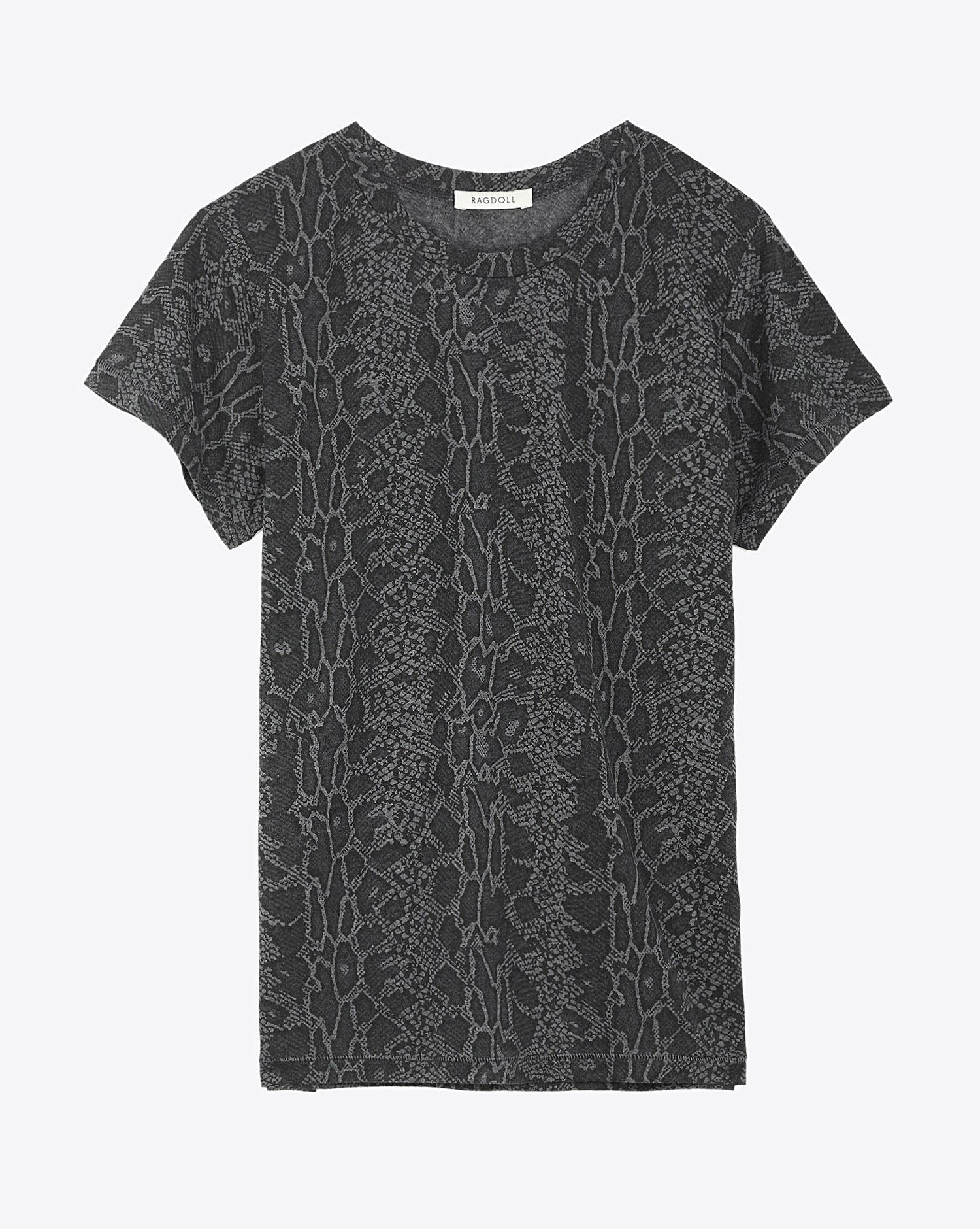 Ragdoll LA Vintage Tee - Python Grey Melange  