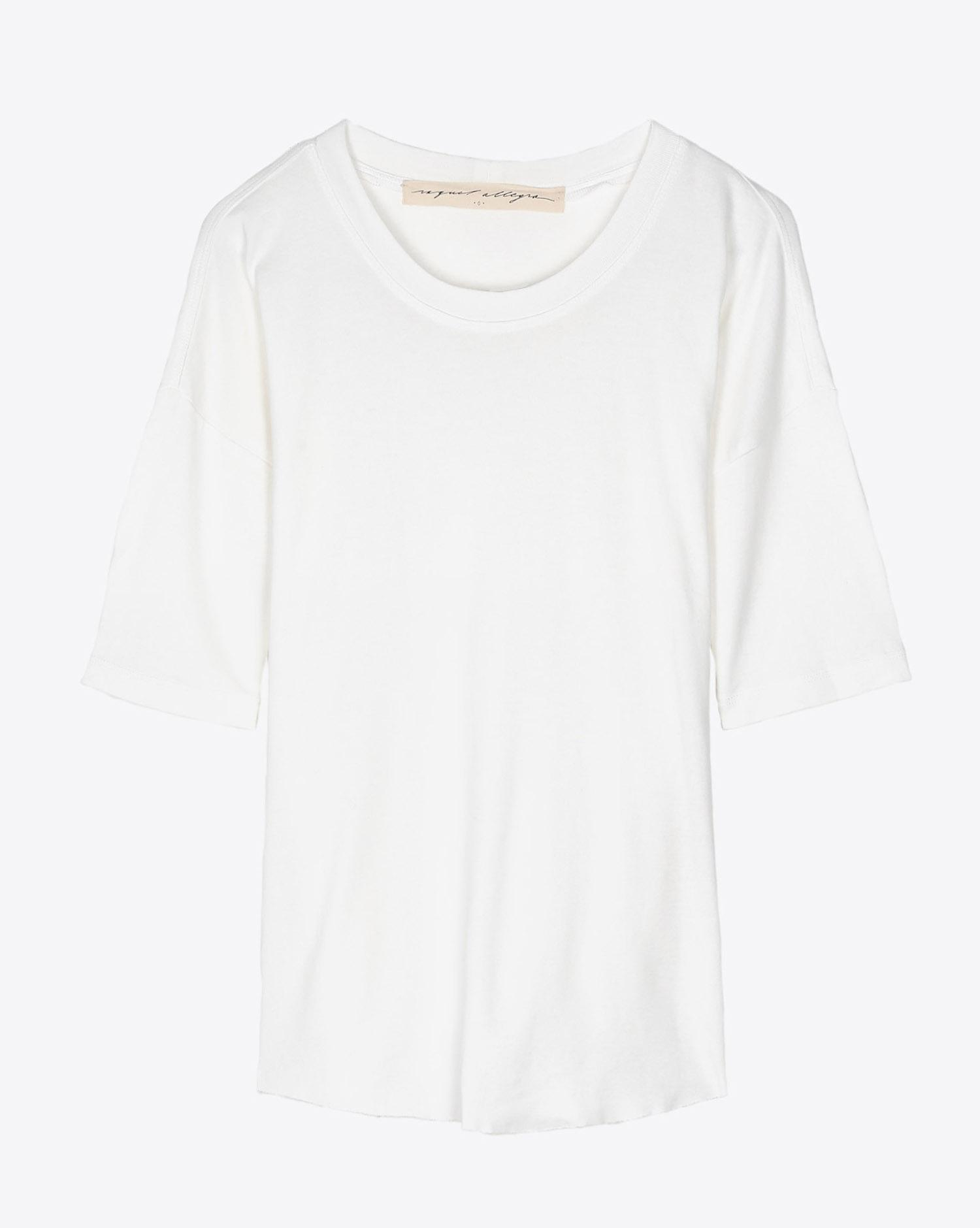 Raquel Allegra Basic Tee - Washed White  