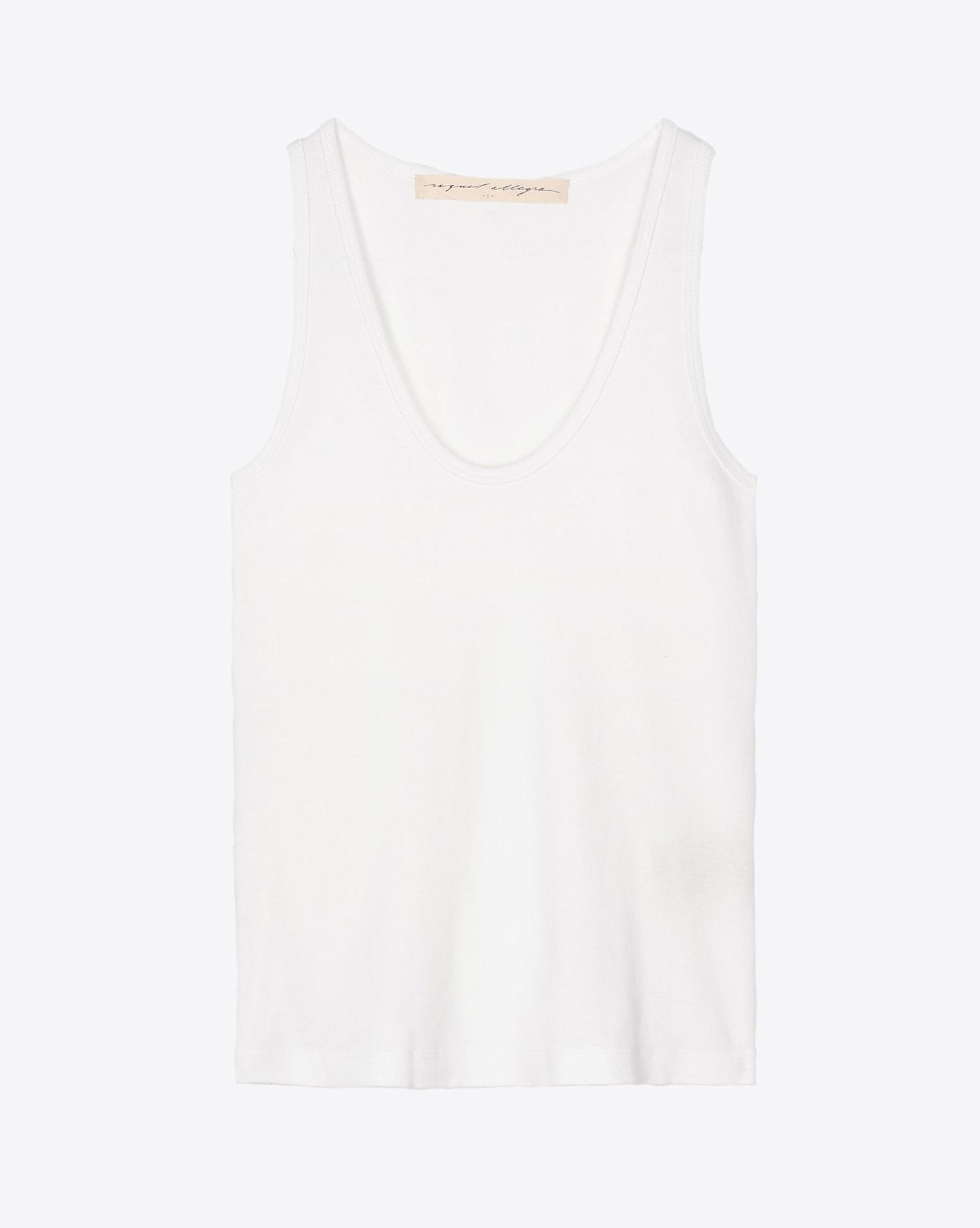 Raquel Allegra New Perfect Tank - Washed White  