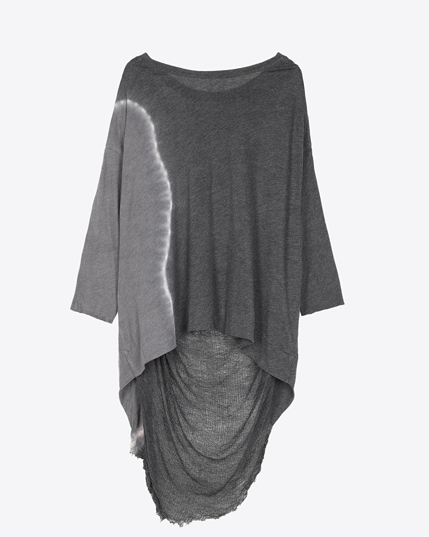 Raquel Allegra Pré-Collection 34 Sleeve Cocoon - Night Grey Shred  