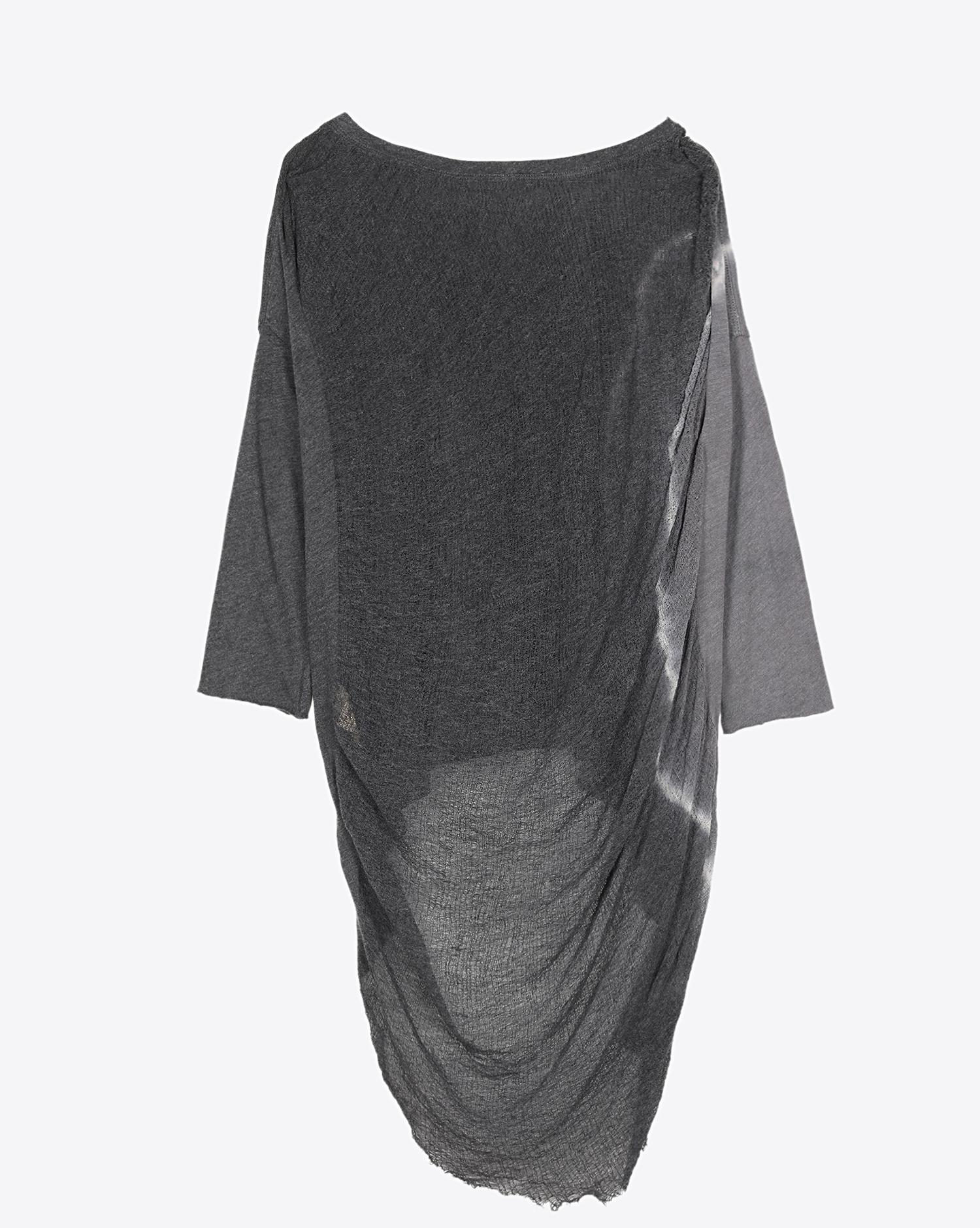 Raquel Allegra Pré-Collection 3/4 Sleeve Cocoon - Night Grey Shred pour ...