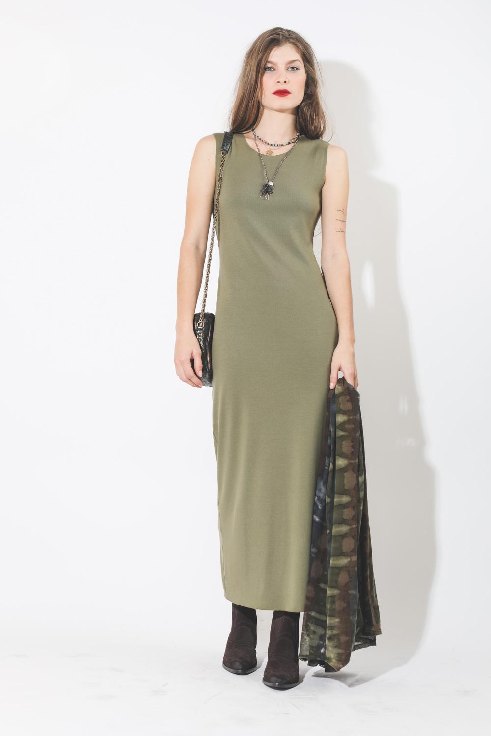 Raquel Allegra Pré-Collection Drama Maxi Dress - Sand Camo Tie Dye  