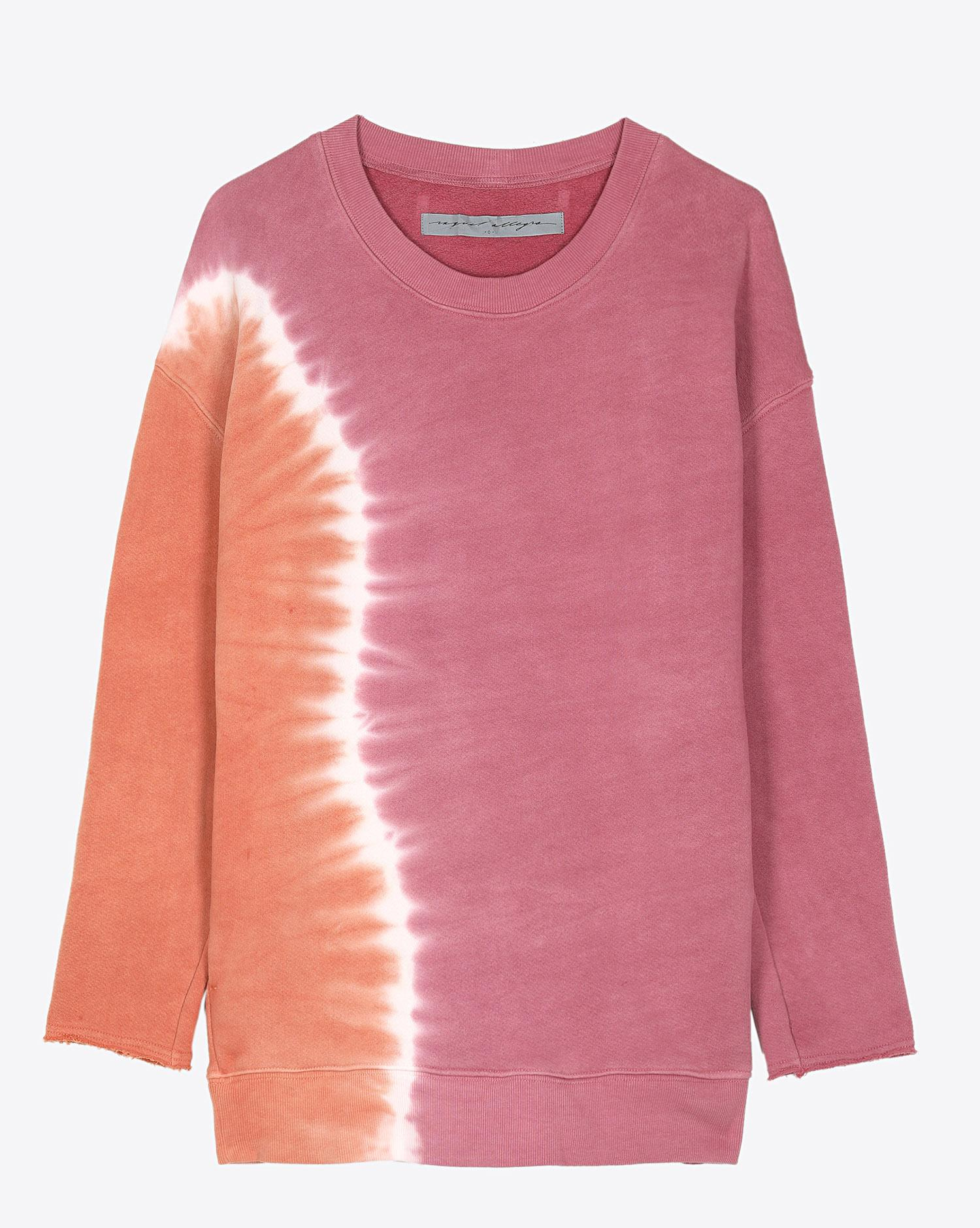 Raquel Allegra Pré-Collection Oversize Sweatshirt - Pink Sunrise  