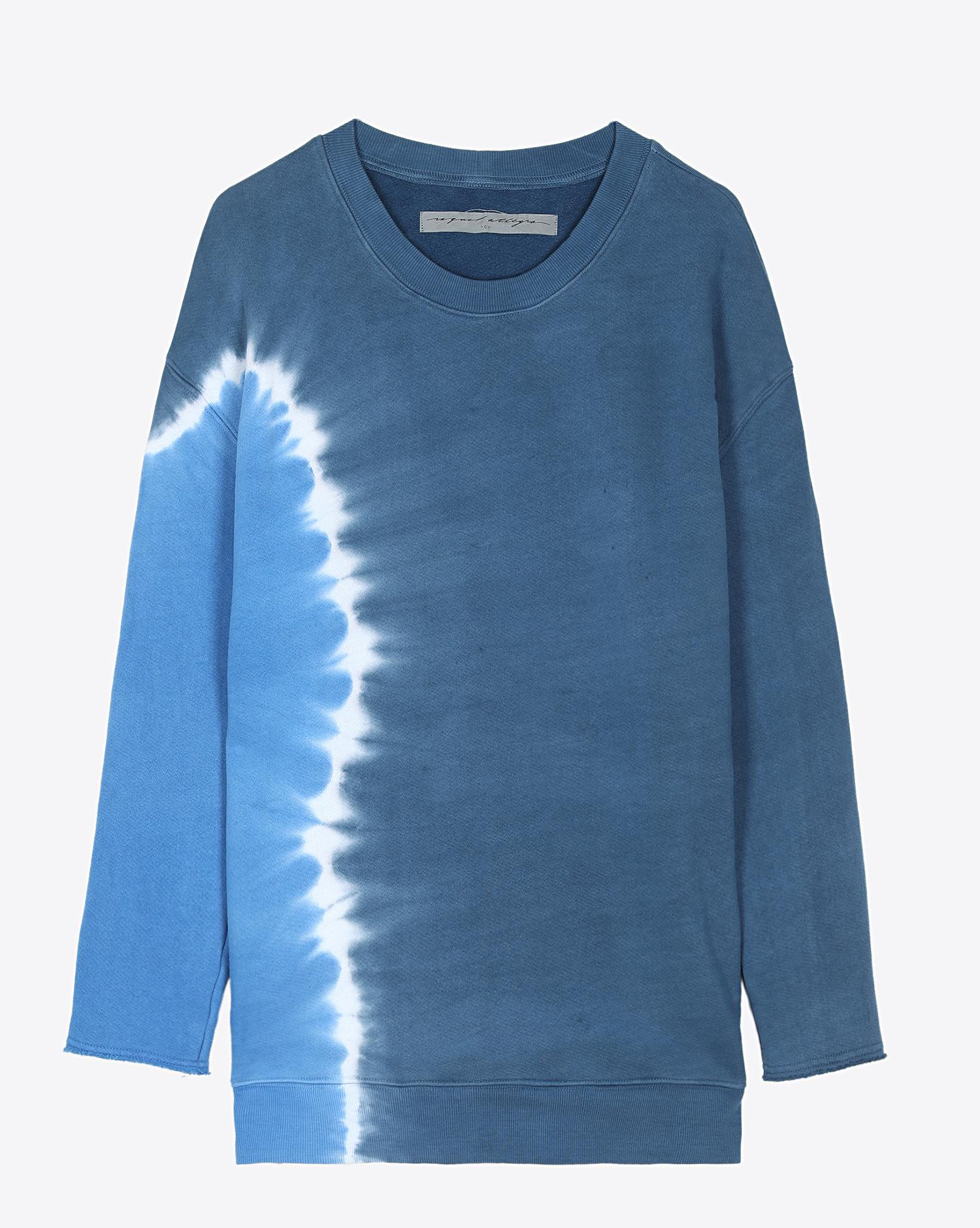 Raquel Allegra Pre Collection Oversize Sweatshirt Sky pour Femme