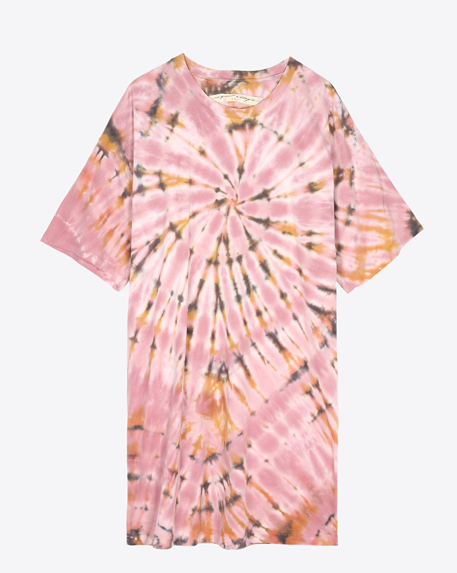 Raquel Allegra Pré-Collection T Shirt Dress - Pink Eclipse   
