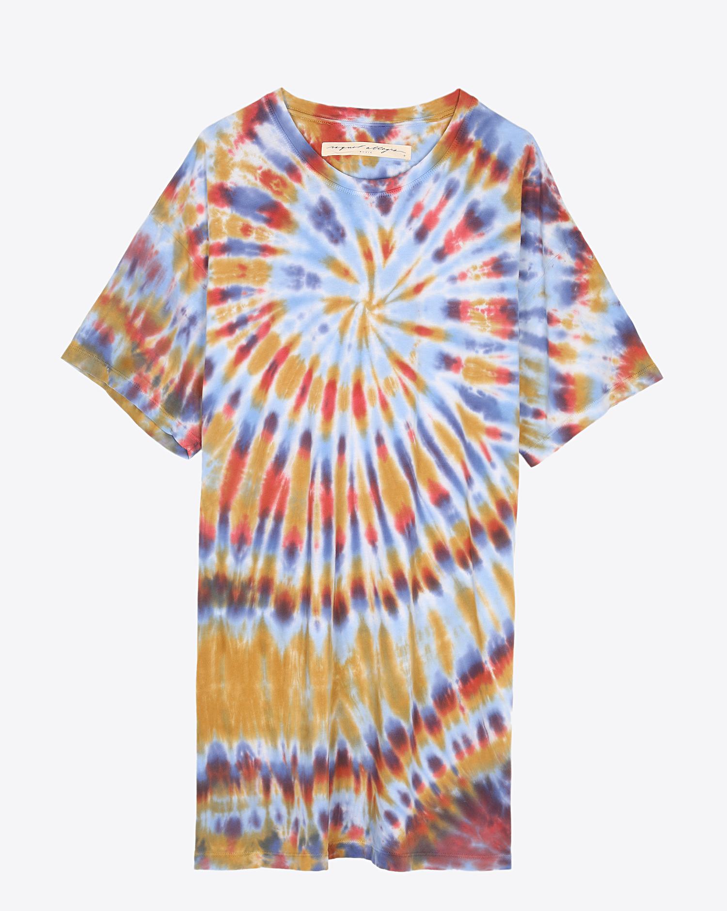 Raquel Allegra Pré-Collection T Shirt Dress - Rainbow  