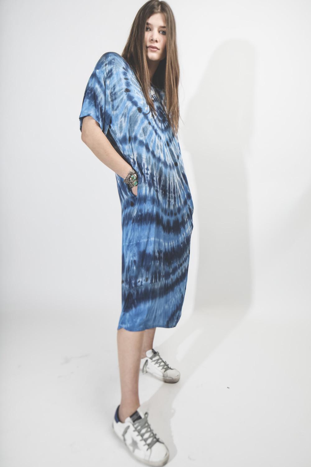 Raquel Allegra Pré-Collection T Shirt Dress - Sea  