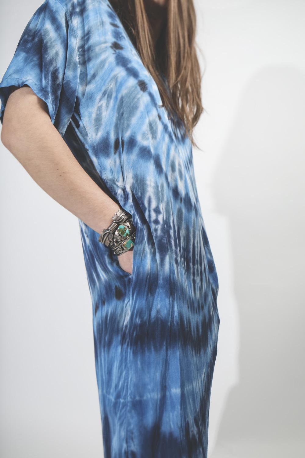 Raquel Allegra Pré-Collection T Shirt Dress - Sea  