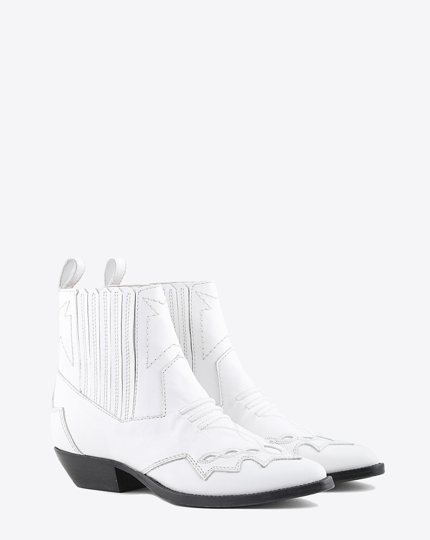 Roseanna Chaussures Boots Santiags TUCSON - White  