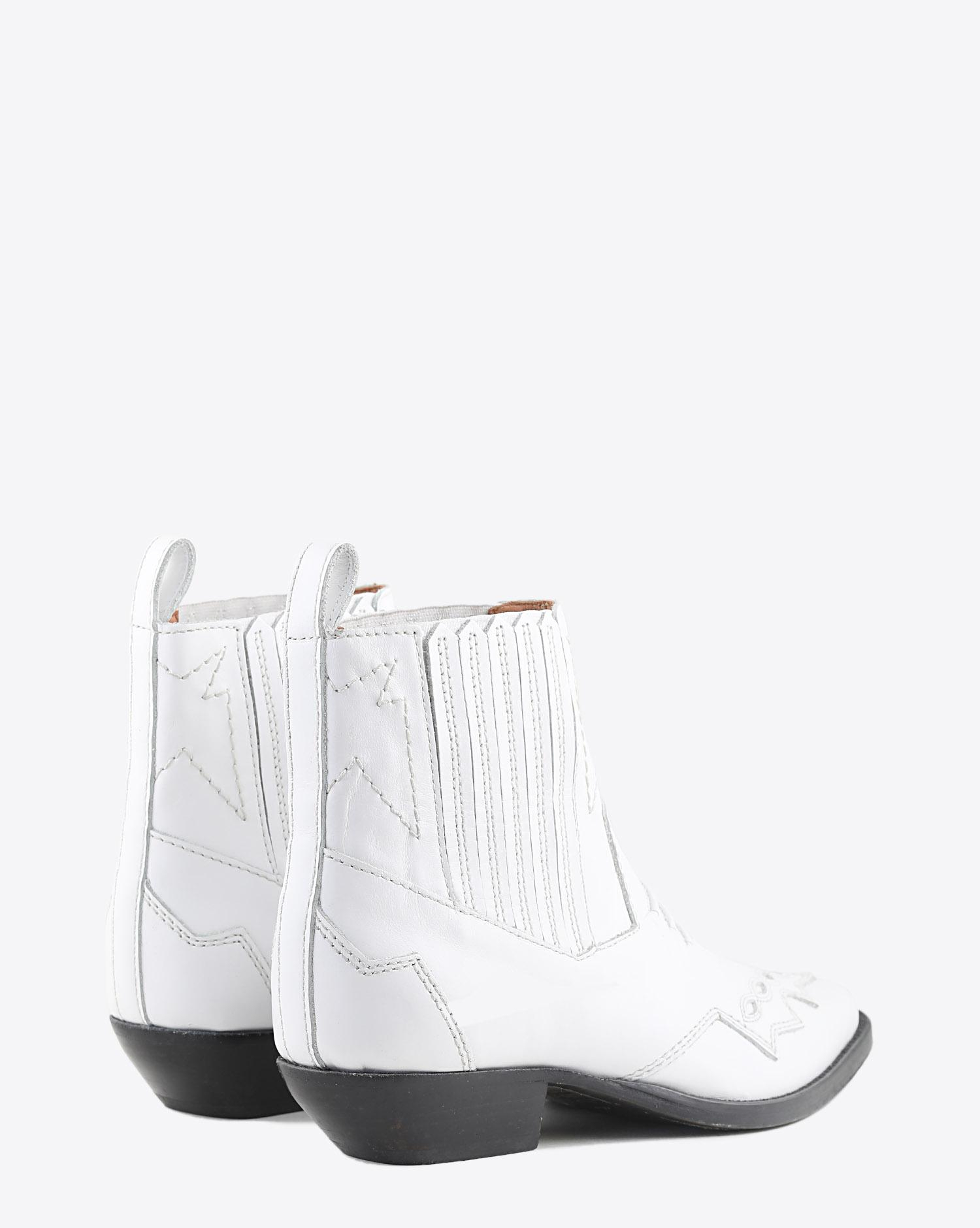 Roseanna Chaussures Boots Santiags TUCSON - White  
