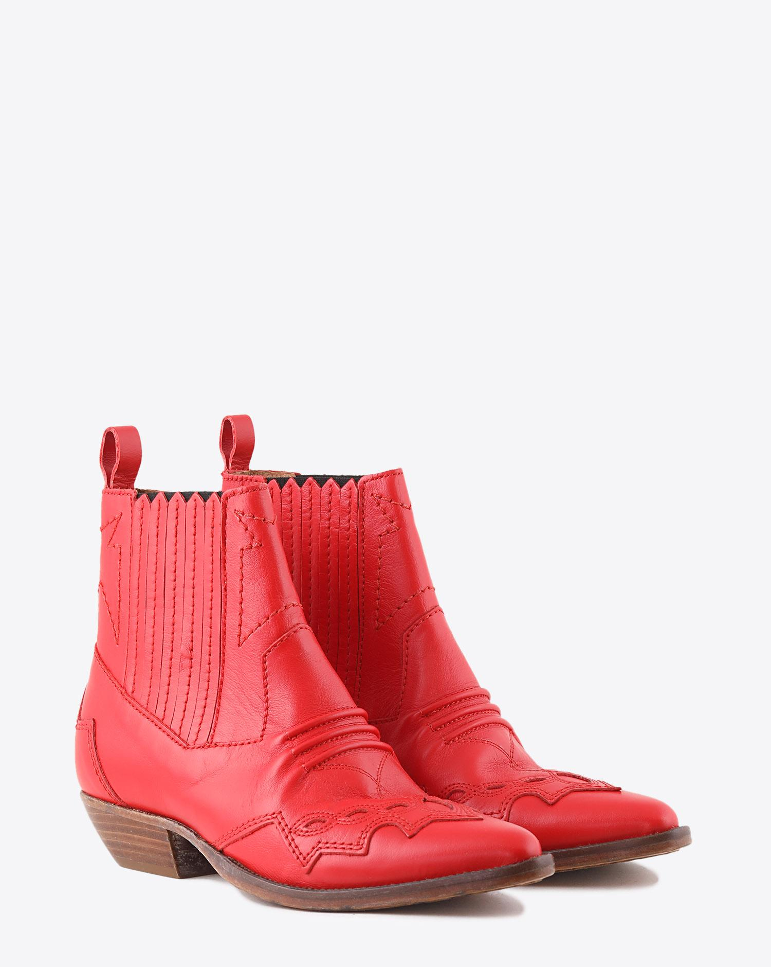 Roseanna Chaussures Boots Santiags Tucson - Rouge  