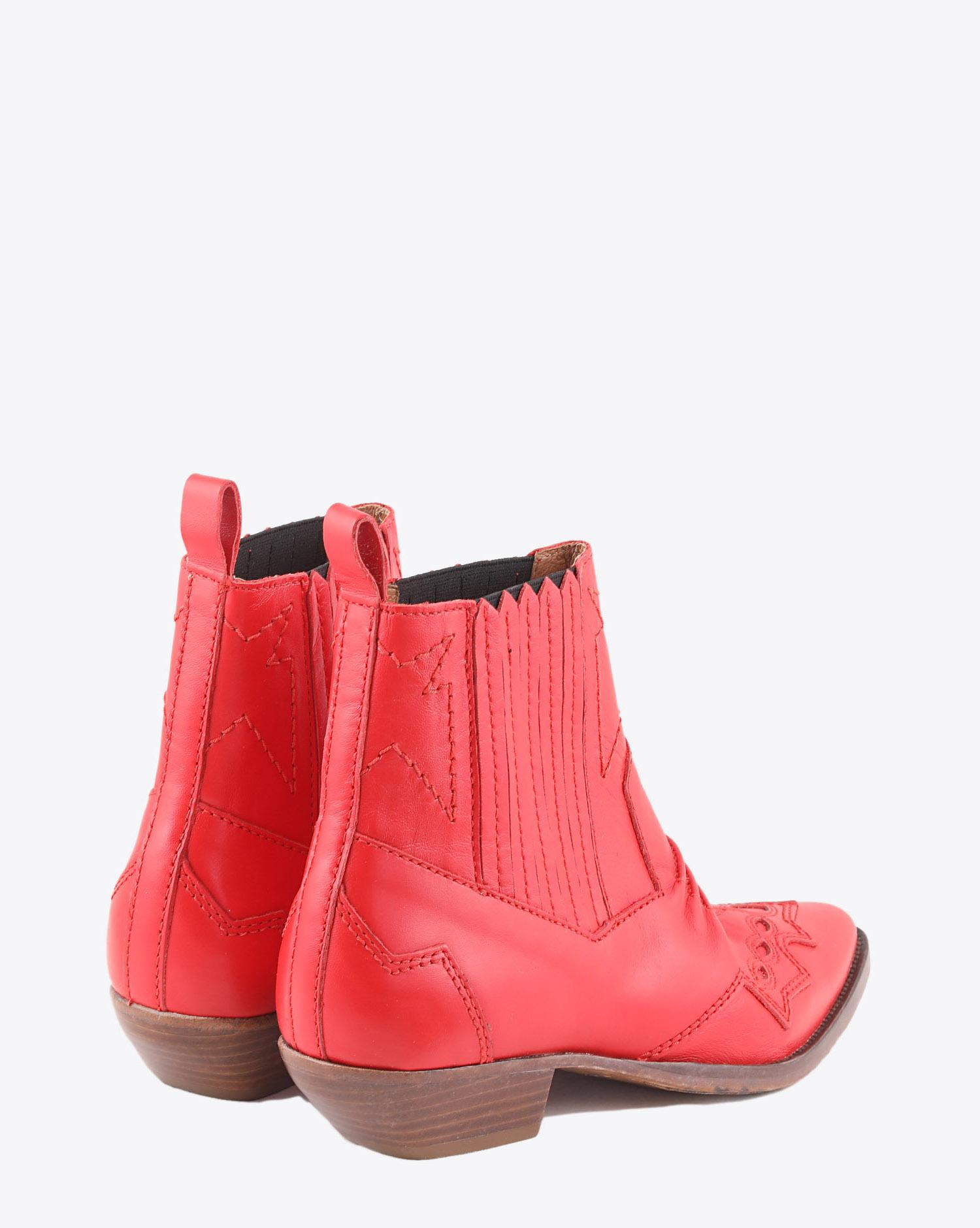 Roseanna Chaussures Boots Santiags Tucson - Rouge  