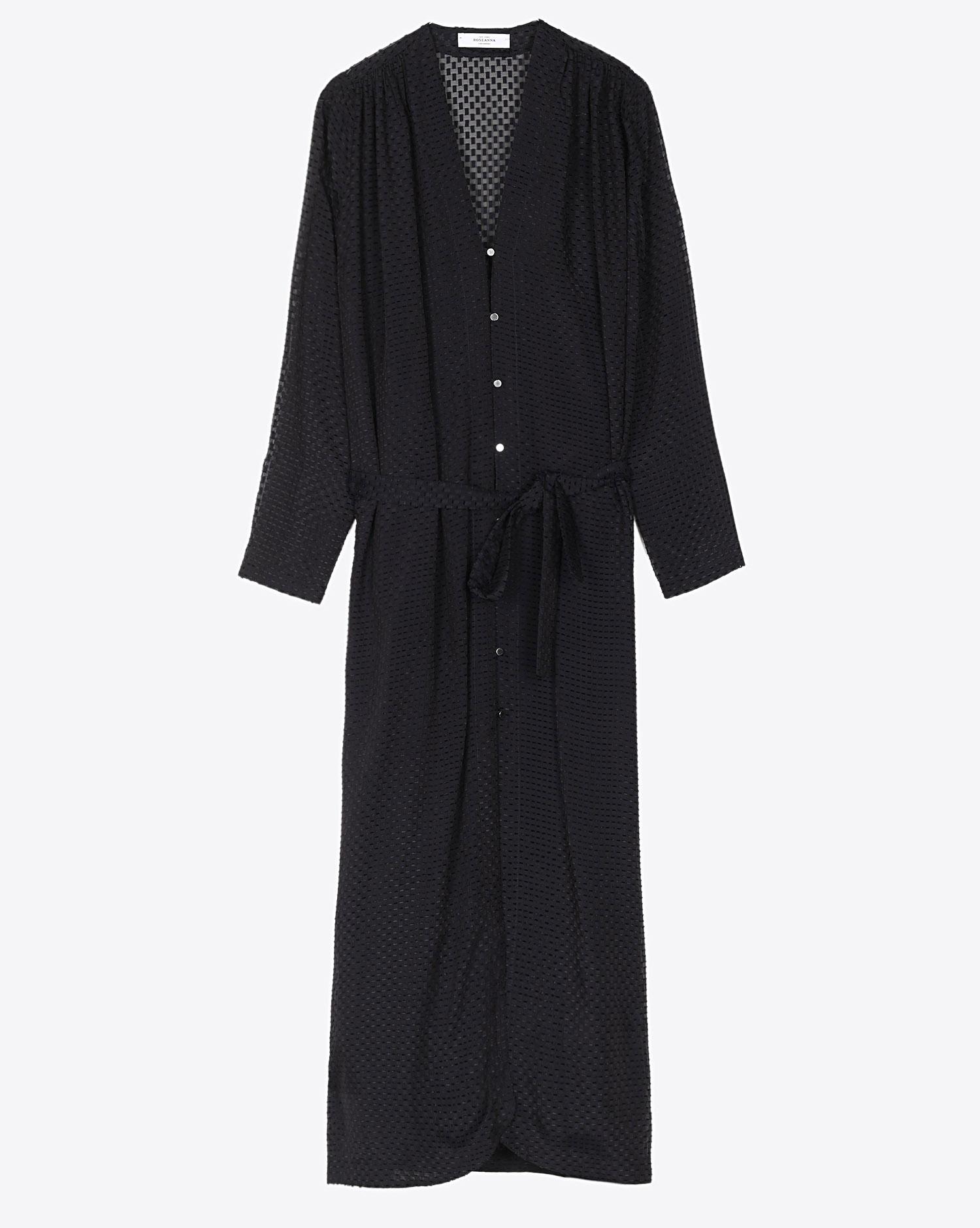 Roseanna Robe Cut Yarn Mercy - Charbon Noir  
