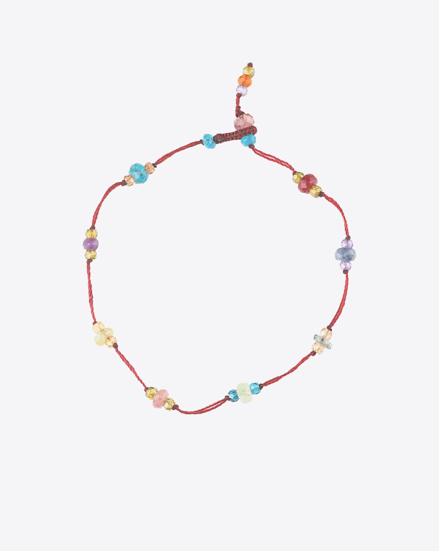 Sharing Bracelet T.BEE SPARKLY - Cordon Aubergine  